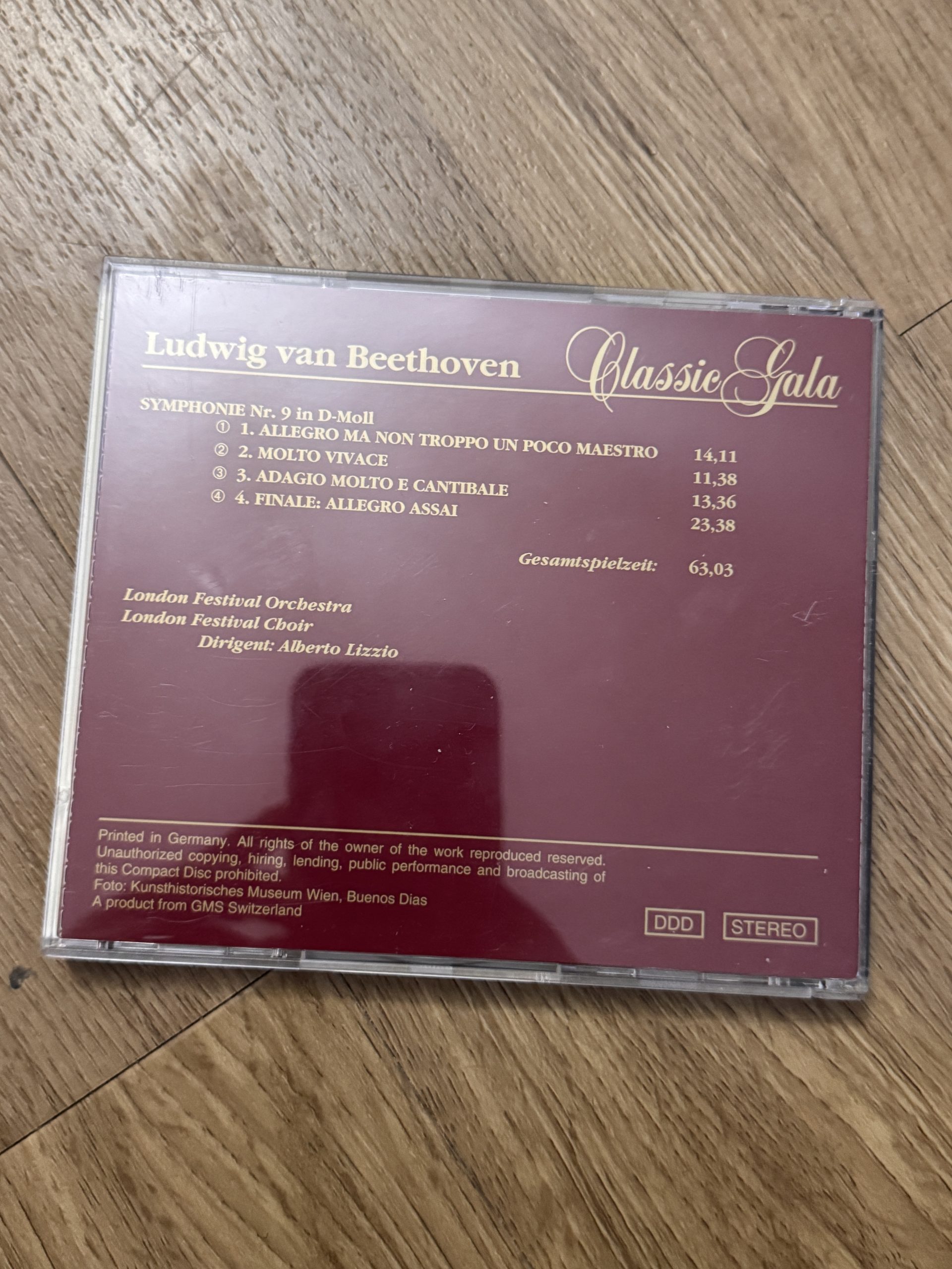Beethoven Classic CD Symphony No 9 & Molto London Festival Orchestra 154 image 2