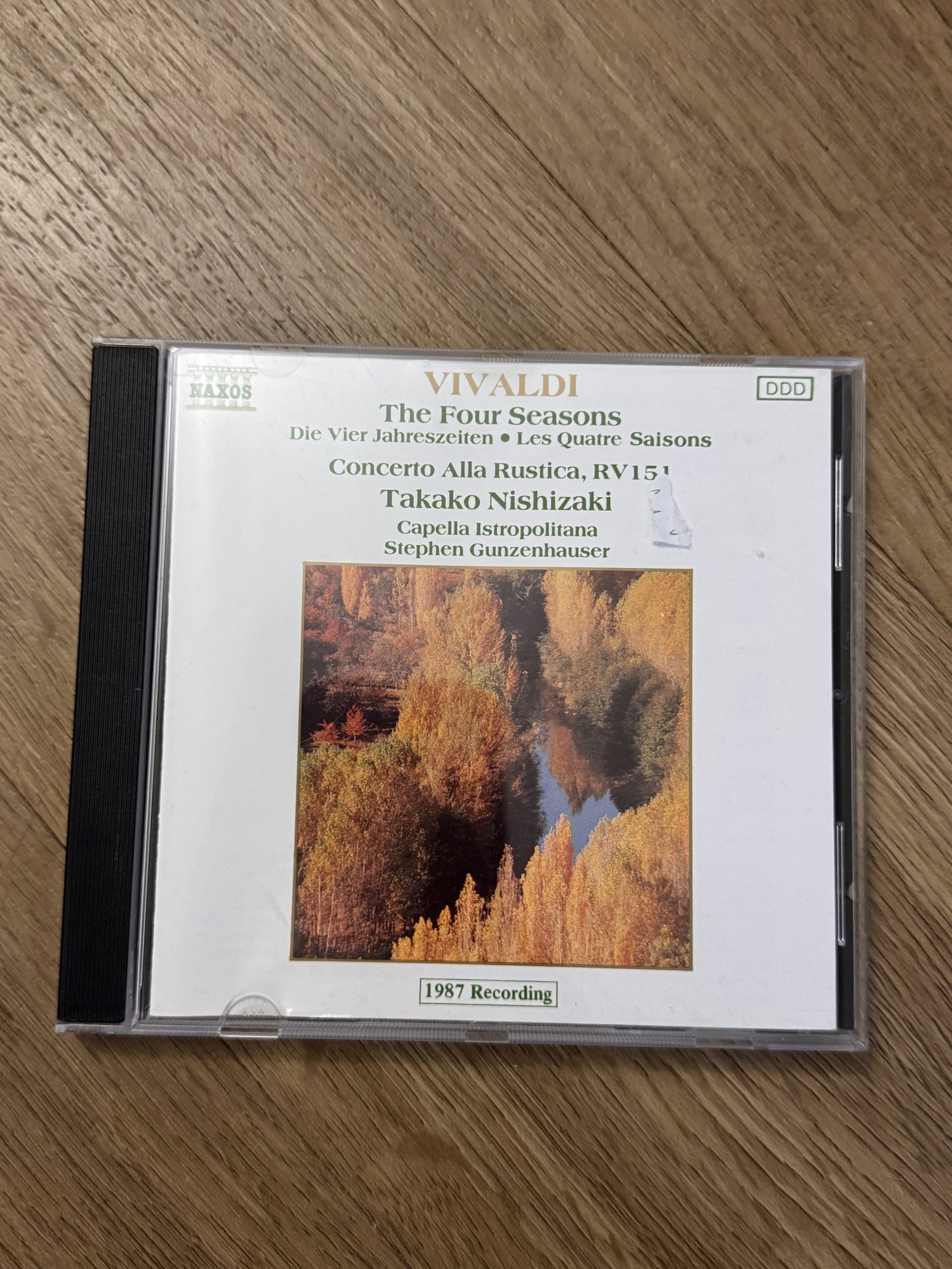 Vivaldi The Four Seasons Classical Music CD 1987 162