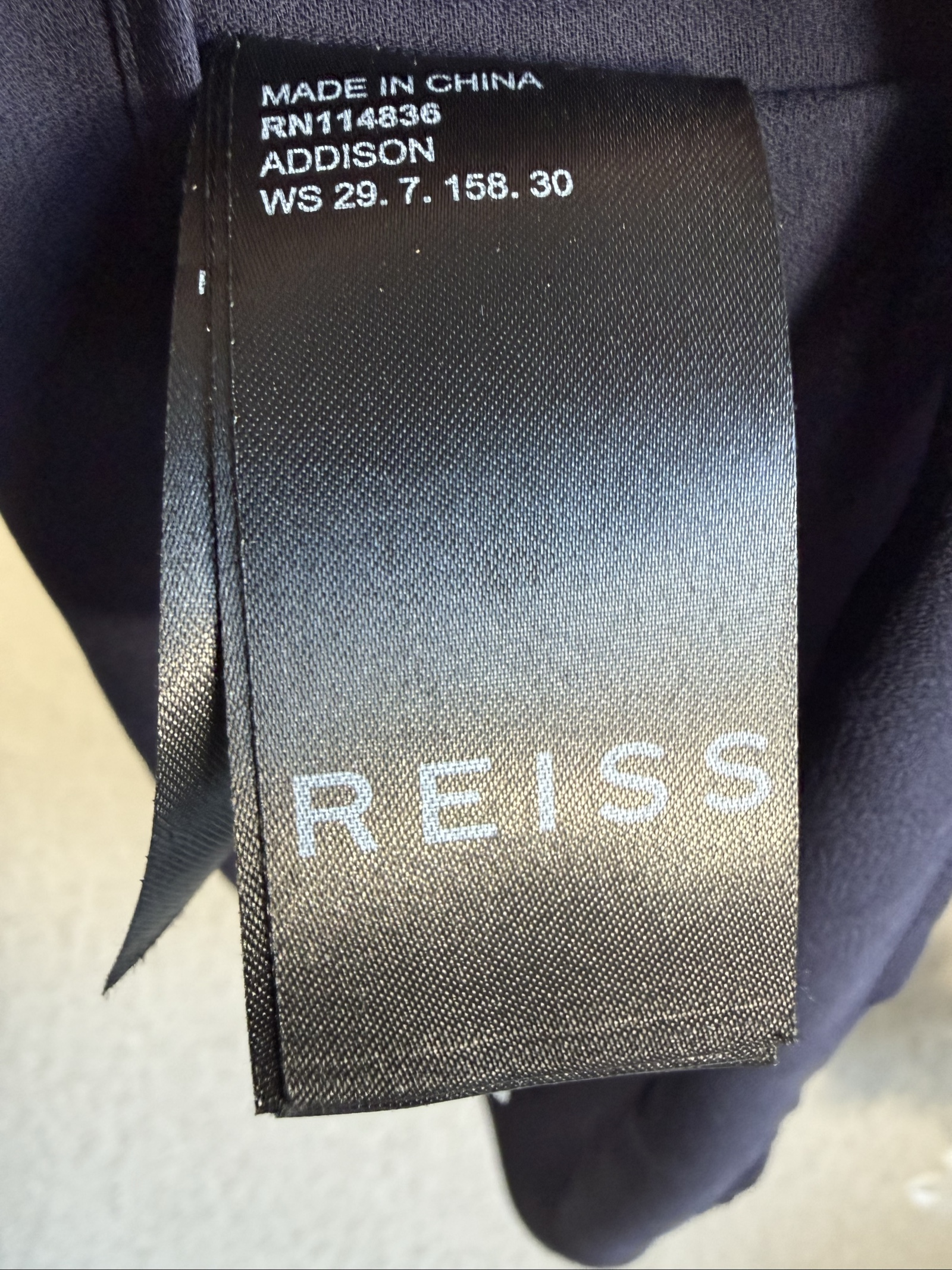 Reiss Navy Blue Chiffon Sleeve Mini Dress UK 8 Stylish Occasion Dress image 8