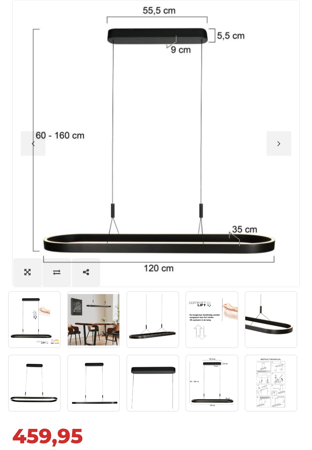Nieuwe Steinhauer Mykty Hanglamp Zwart 4205ZW Retourgoed