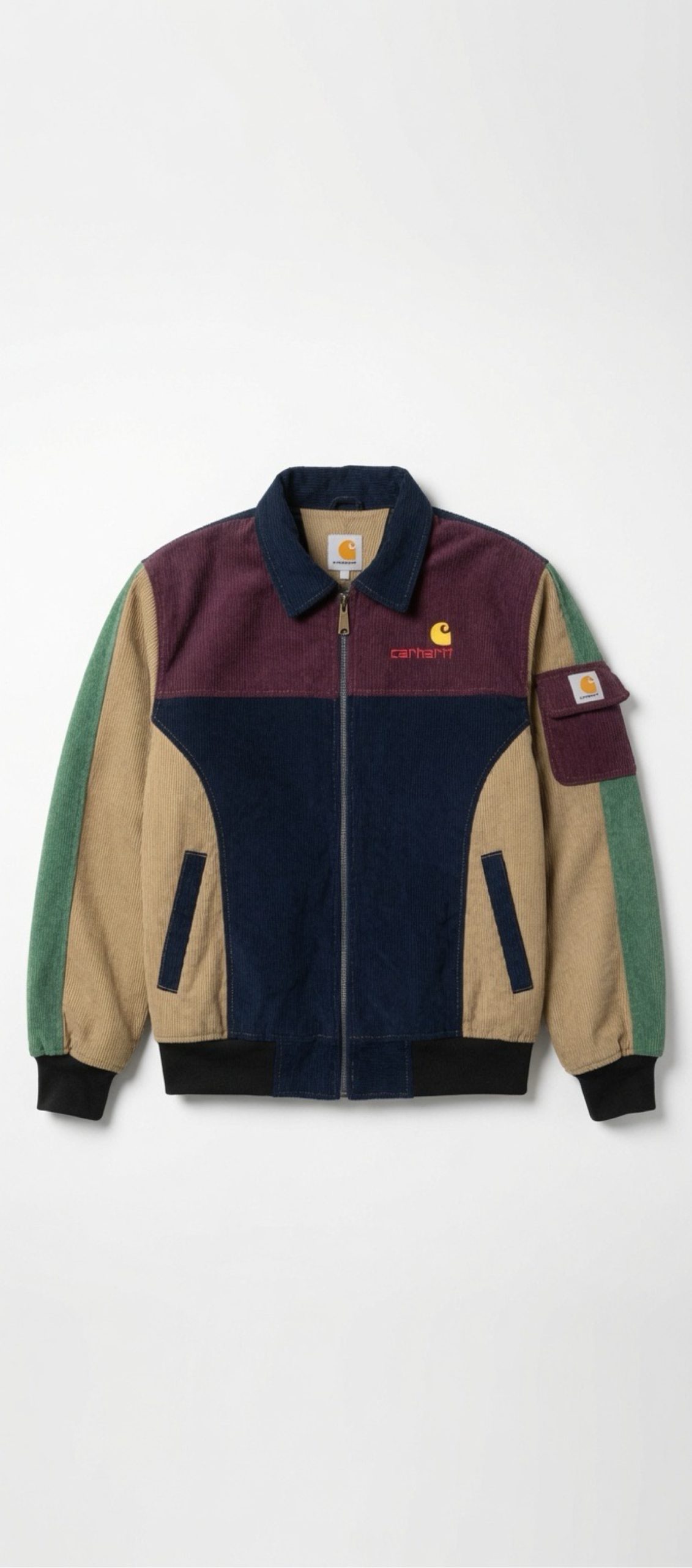 Carhartt Multi Colour Corduroy Workwear Jacket Medium