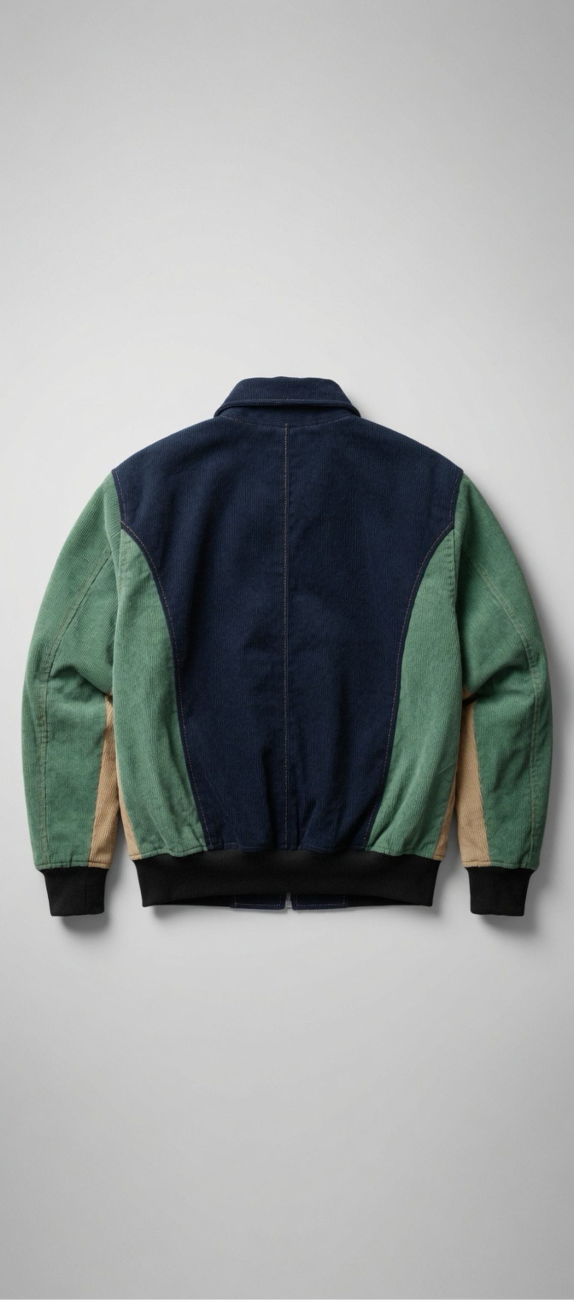 Rewoked Carhartt Multi & Navy Corduroy Bomber Jacket Large image 2