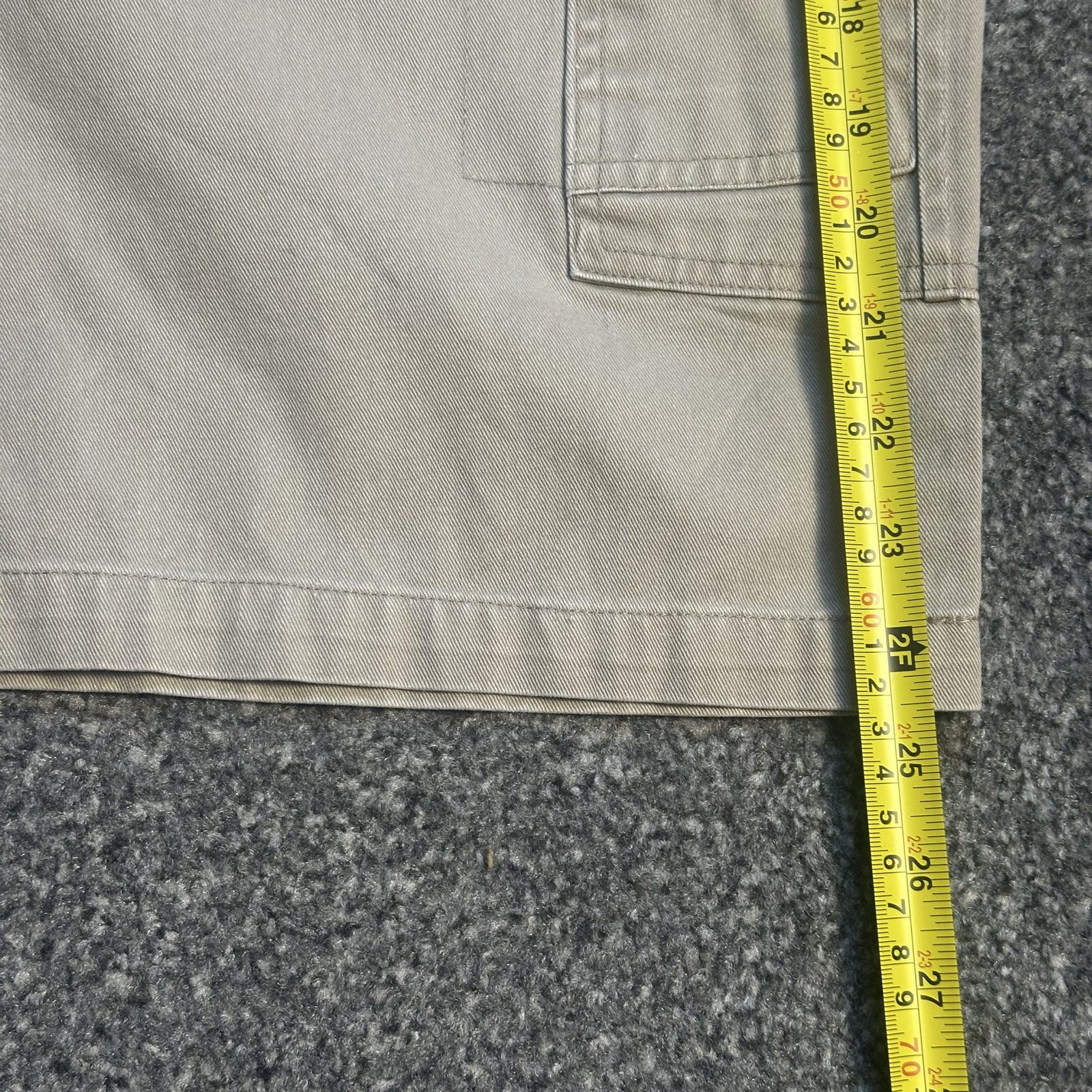 3LFE Y2K Baggy Cargo Shorts Stone Beige Japanese Streetwear Vintage image 5