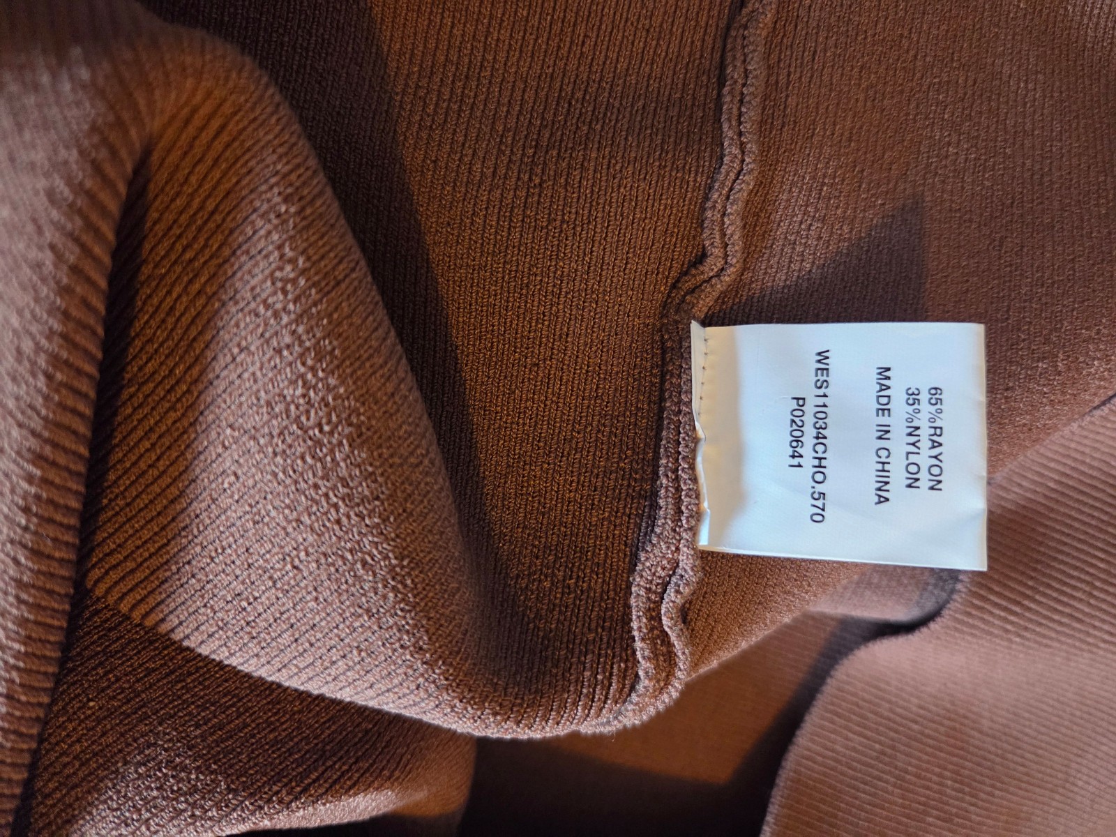 BNWT Dissh Chocolate Knit Midi Dress Size 10 Cutout Detail image 7