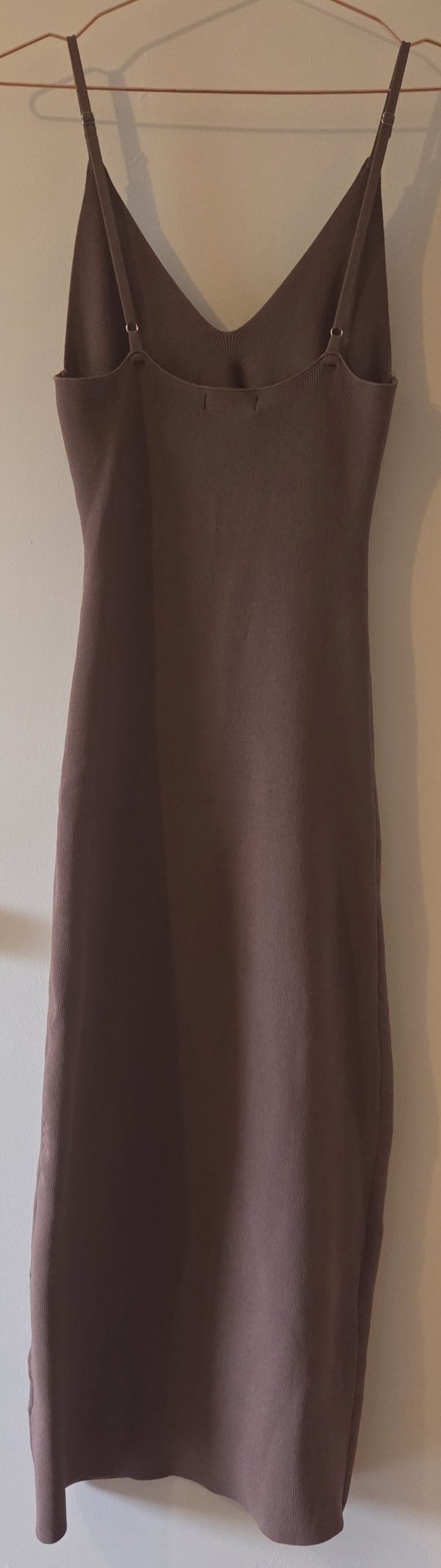 BNWT Dissh Chocolate Knit Midi Dress Size 10 Cutout Detail image 4