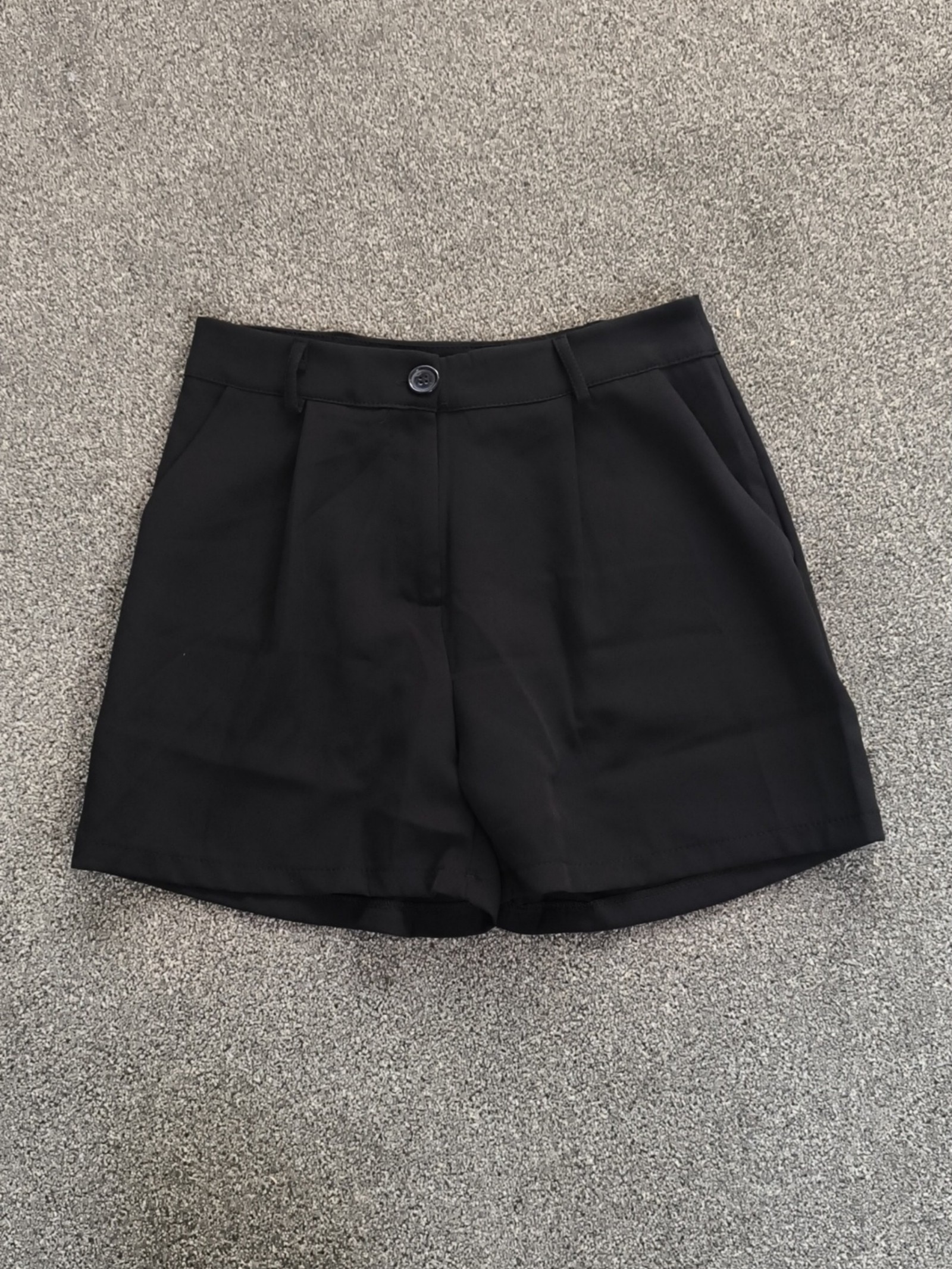 ISAWITFIRST Black Tailored Shorts UK 8