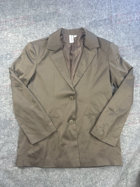 Collusion Brown Tailored Blazer UK 8 Brown Two-Button Lined