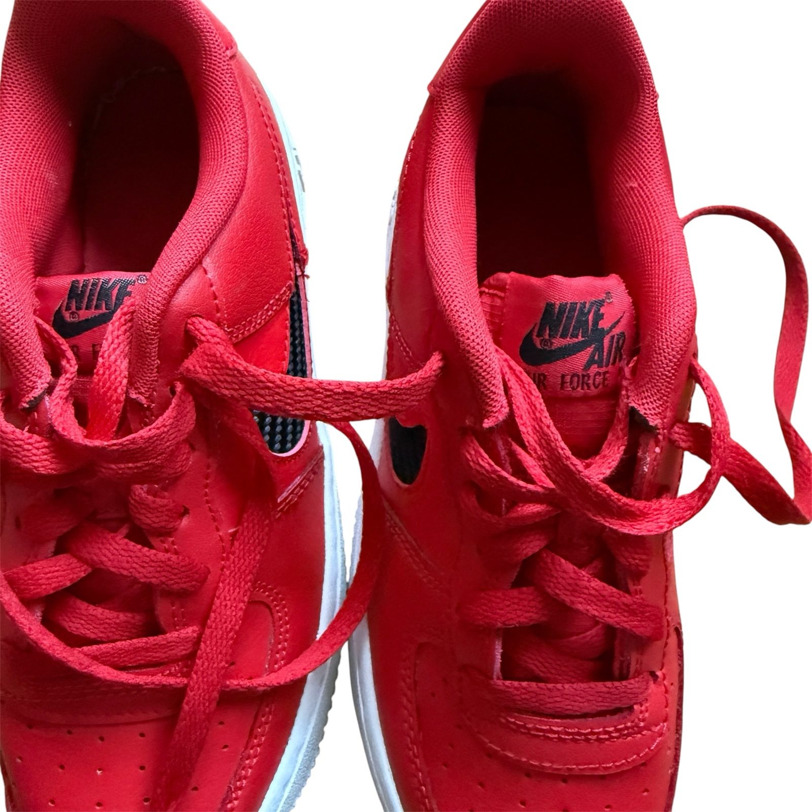 Nike Air Force 1 Low GS University Red Red Black UK 4 EU 36.5 Trainers DB2616-600 image 5