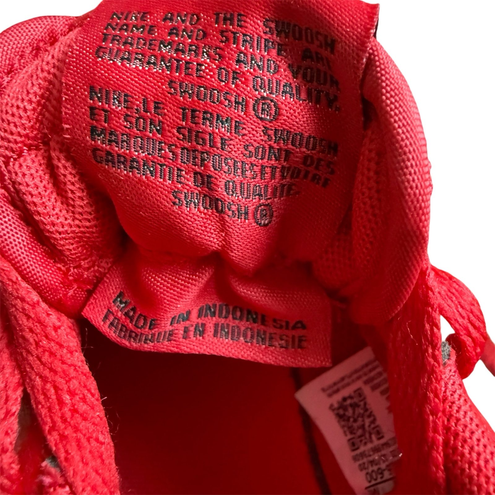 Nike Air Force 1 Low GS University Red Red Black UK 4 EU 36.5 Trainers DB2616-600 image 6