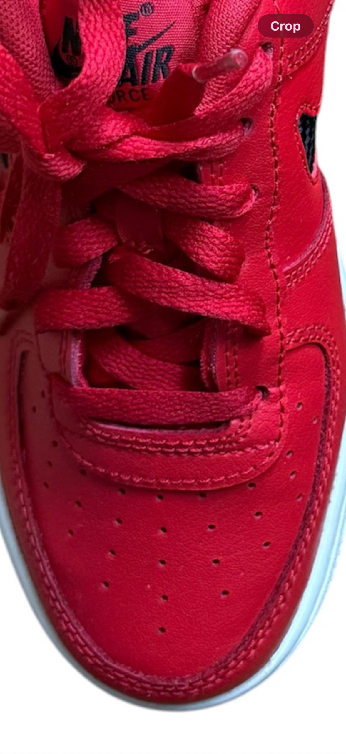 Nike Air Force 1 Low GS University Red Red Black UK 4 EU 36.5 Trainers DB2616-600 image 9