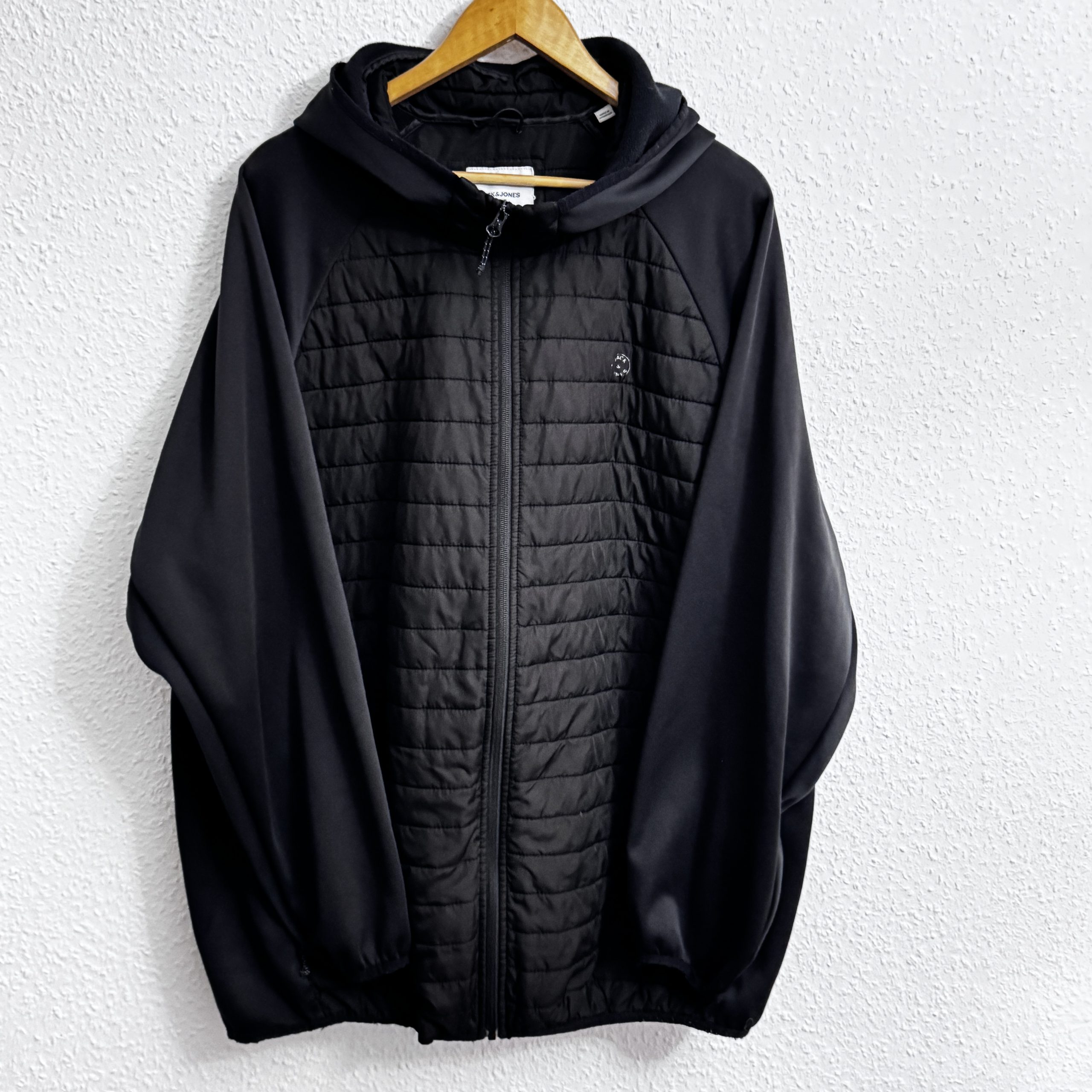 Jack & Jones Black Quilted Hoodie Jacket 4XL 1682 image 2