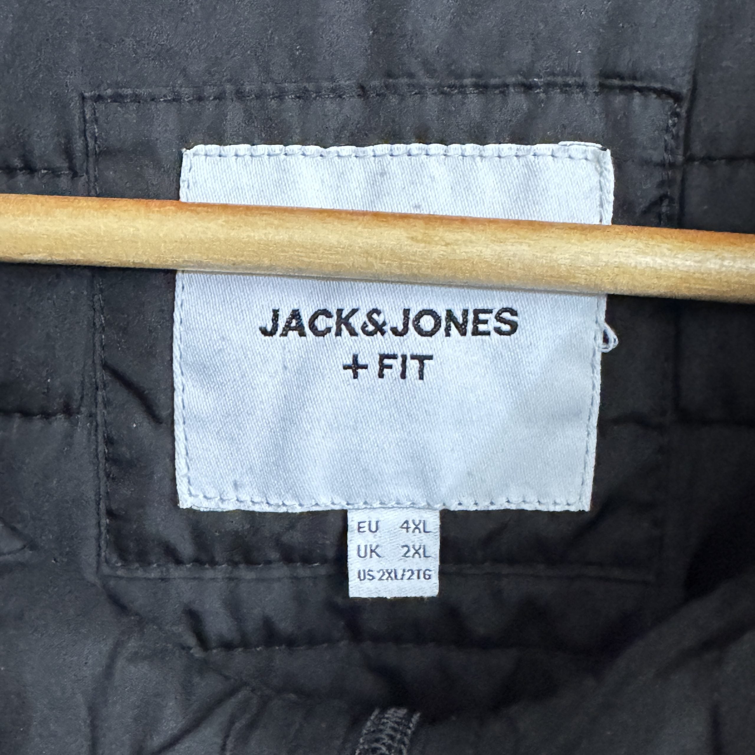 Jack & Jones Black Quilted Hoodie Jacket 4XL 1682 image 4
