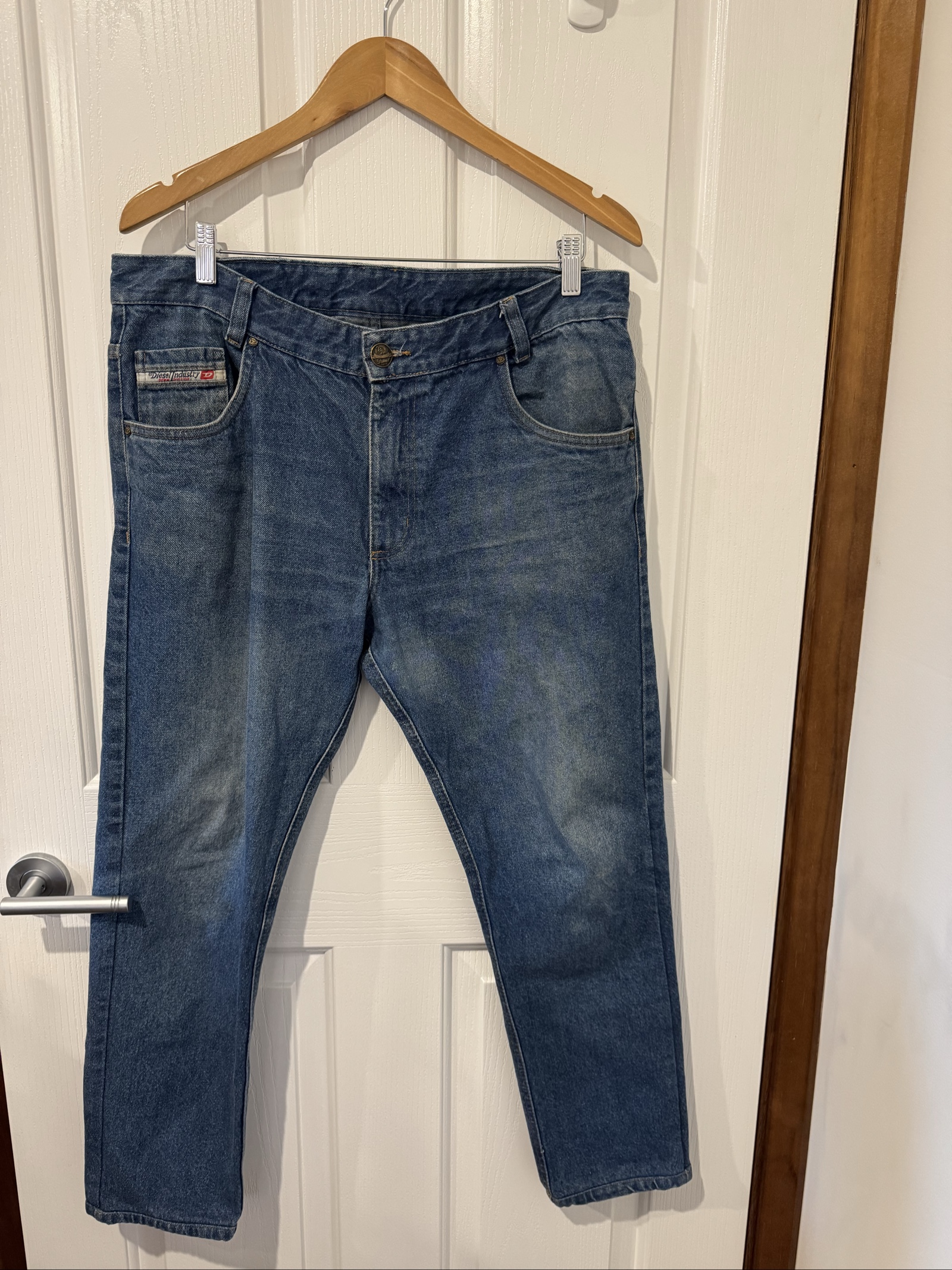 Diesel Blue Denim Jeans 36W Vintage Style Men