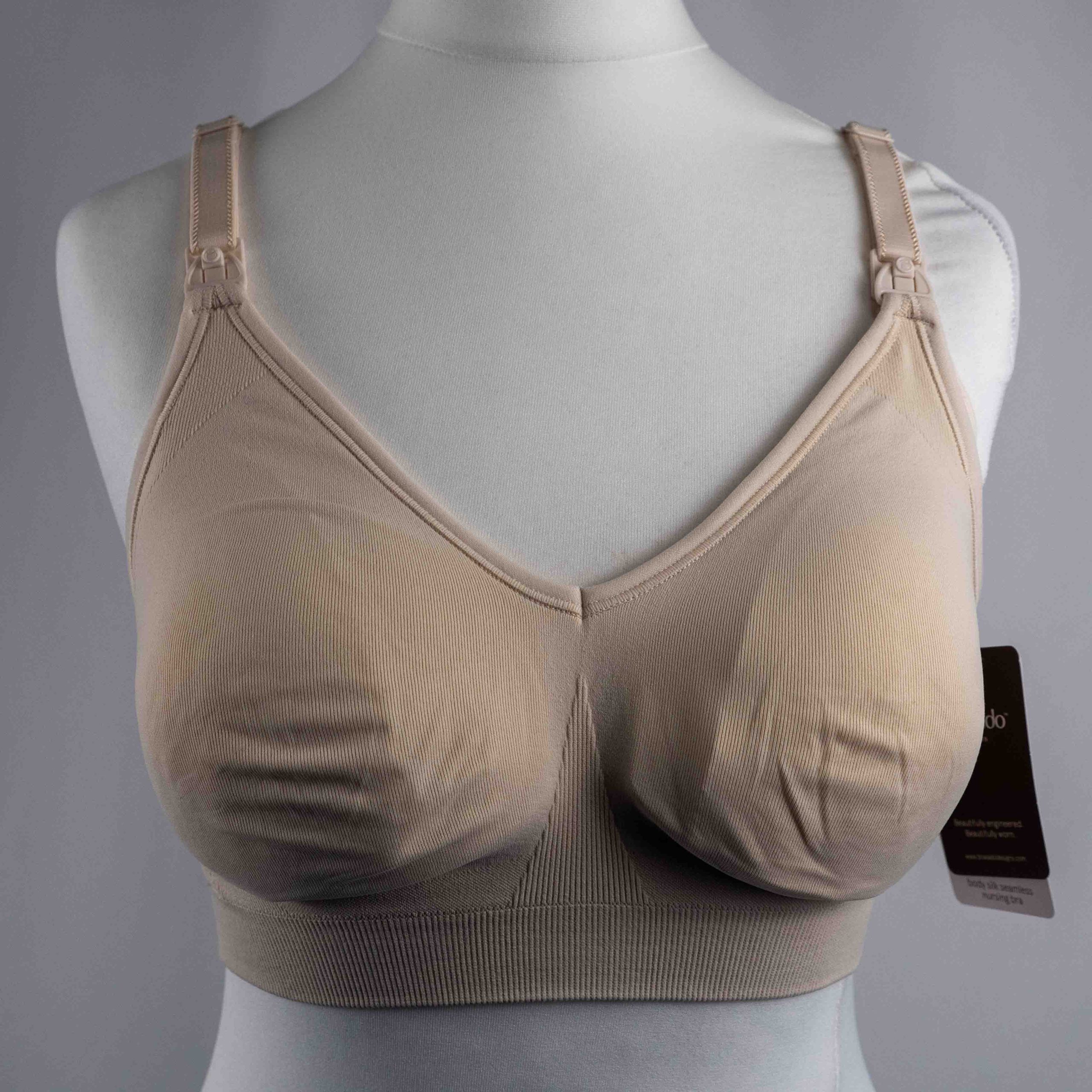 Bravado Body Beige Padded Nursing Bra Medium NWT