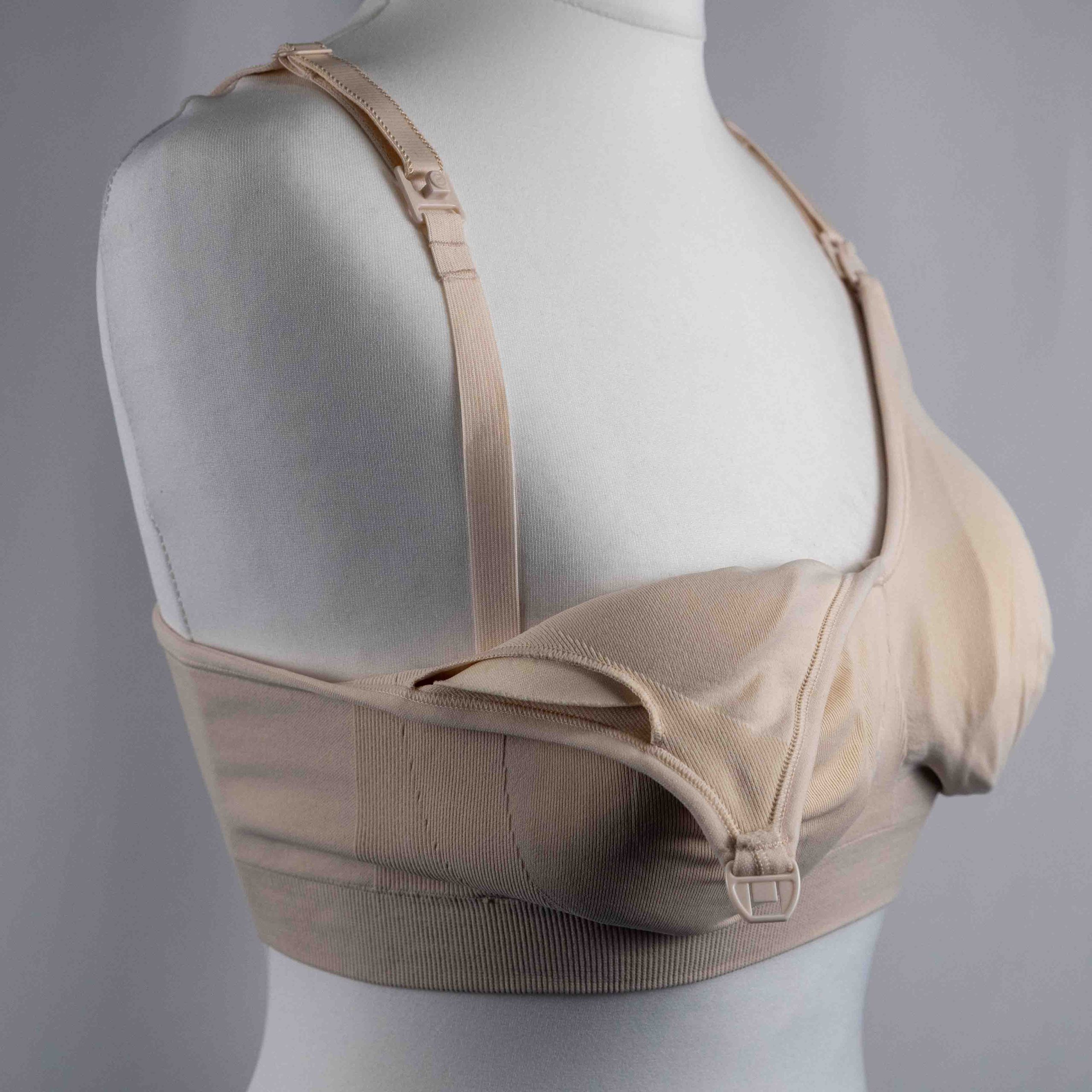 Bravado Body Beige Padded Nursing Bra Medium NWT image 3