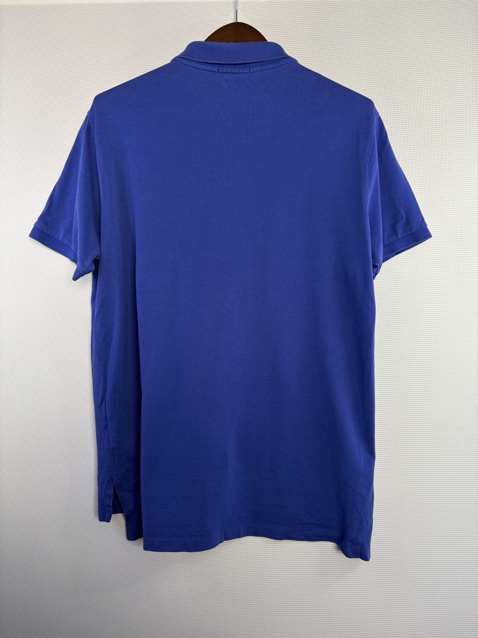 Polo Ralph Lauren Men's Custom Fit Pique Polo Shirt Blue Size XL Pony Logo image 5