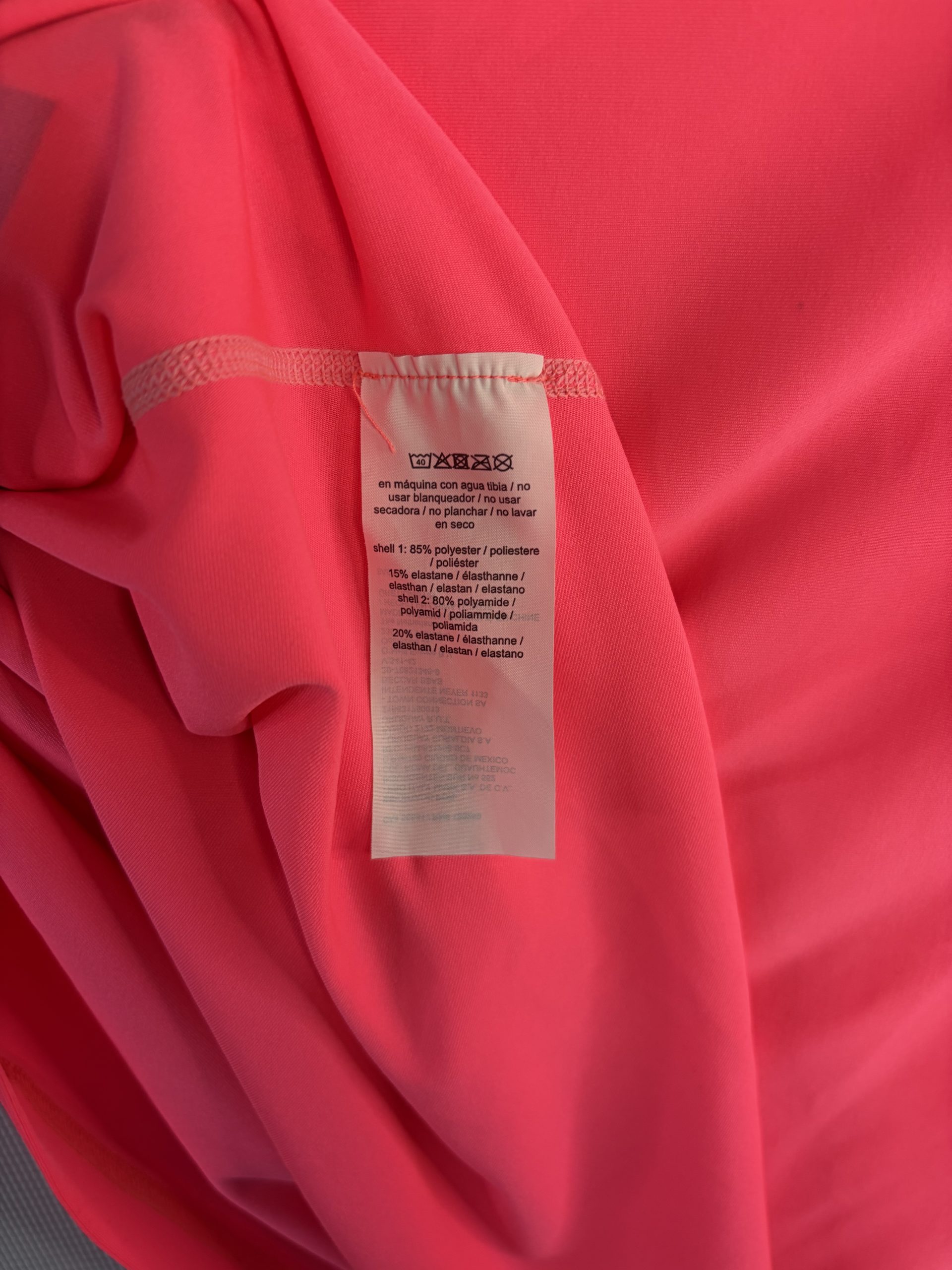 O'Neill Women's L Raglan Sleeve Rash Guard Swim Top Coral Pink Black UV Surf Top image 5