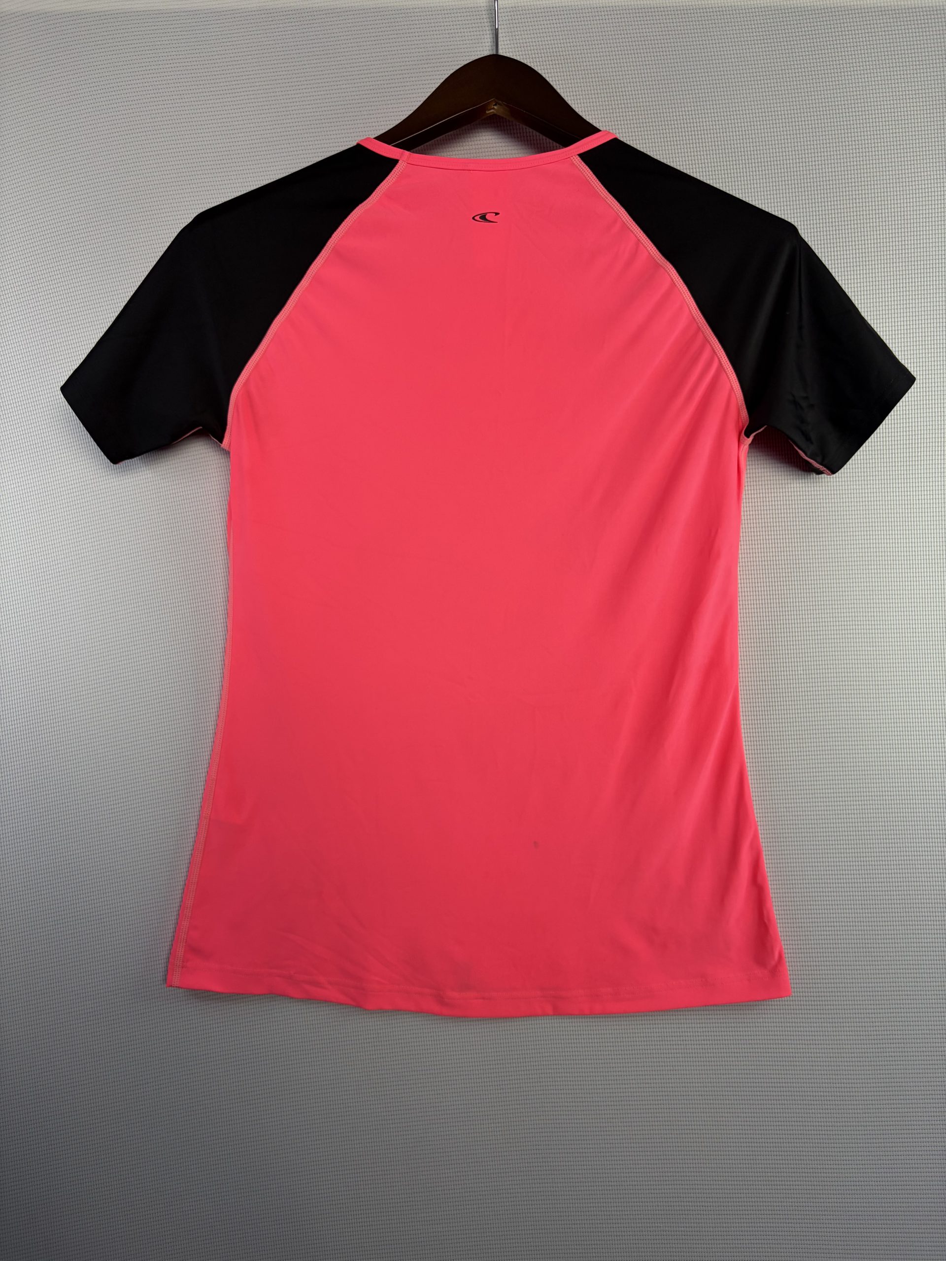 O'Neill Women's L Raglan Sleeve Rash Guard Swim Top Coral Pink Black UV Surf Top image 6