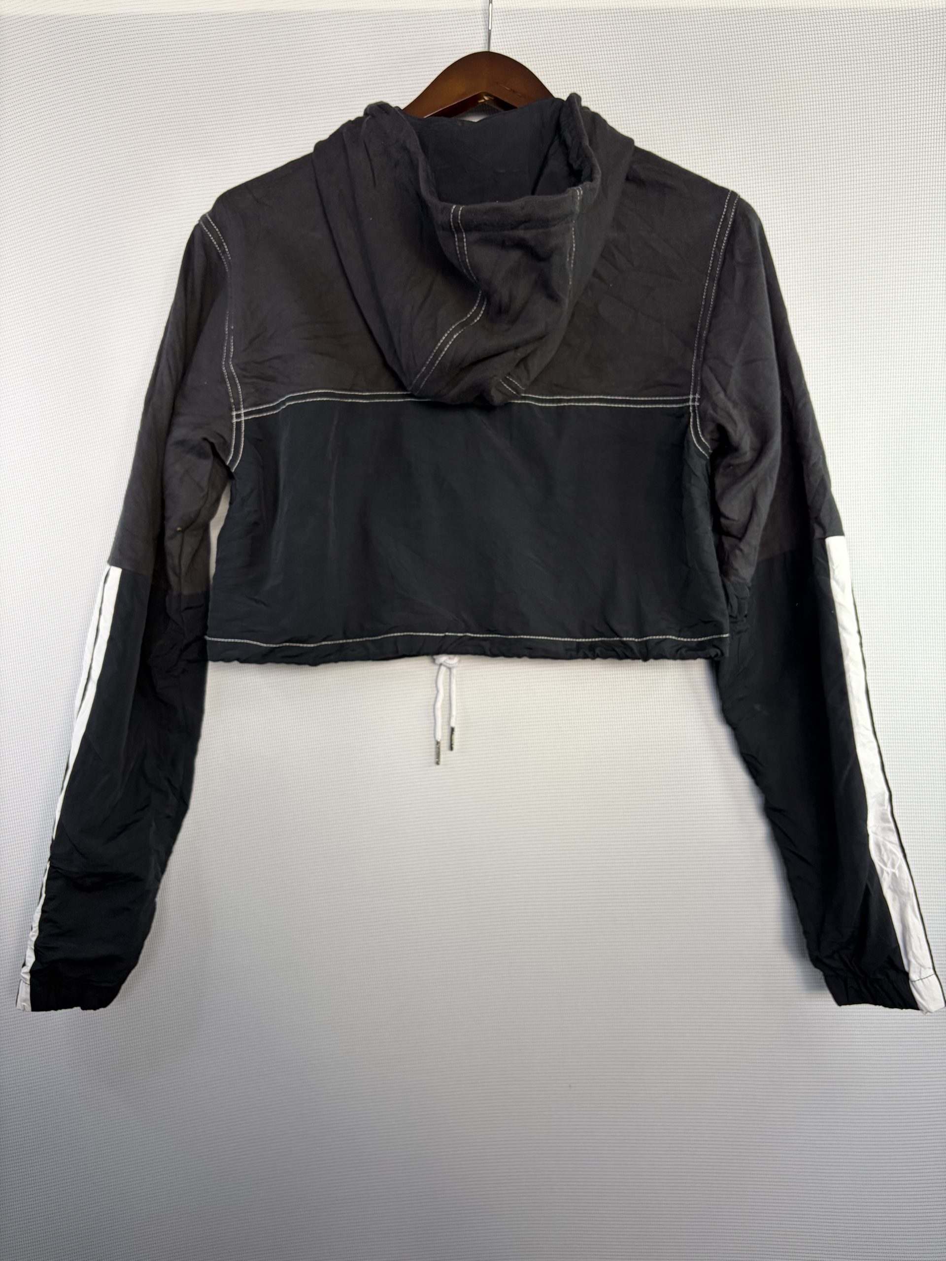 Ellesse Black & White Hooded Jacket UK 10 image 3