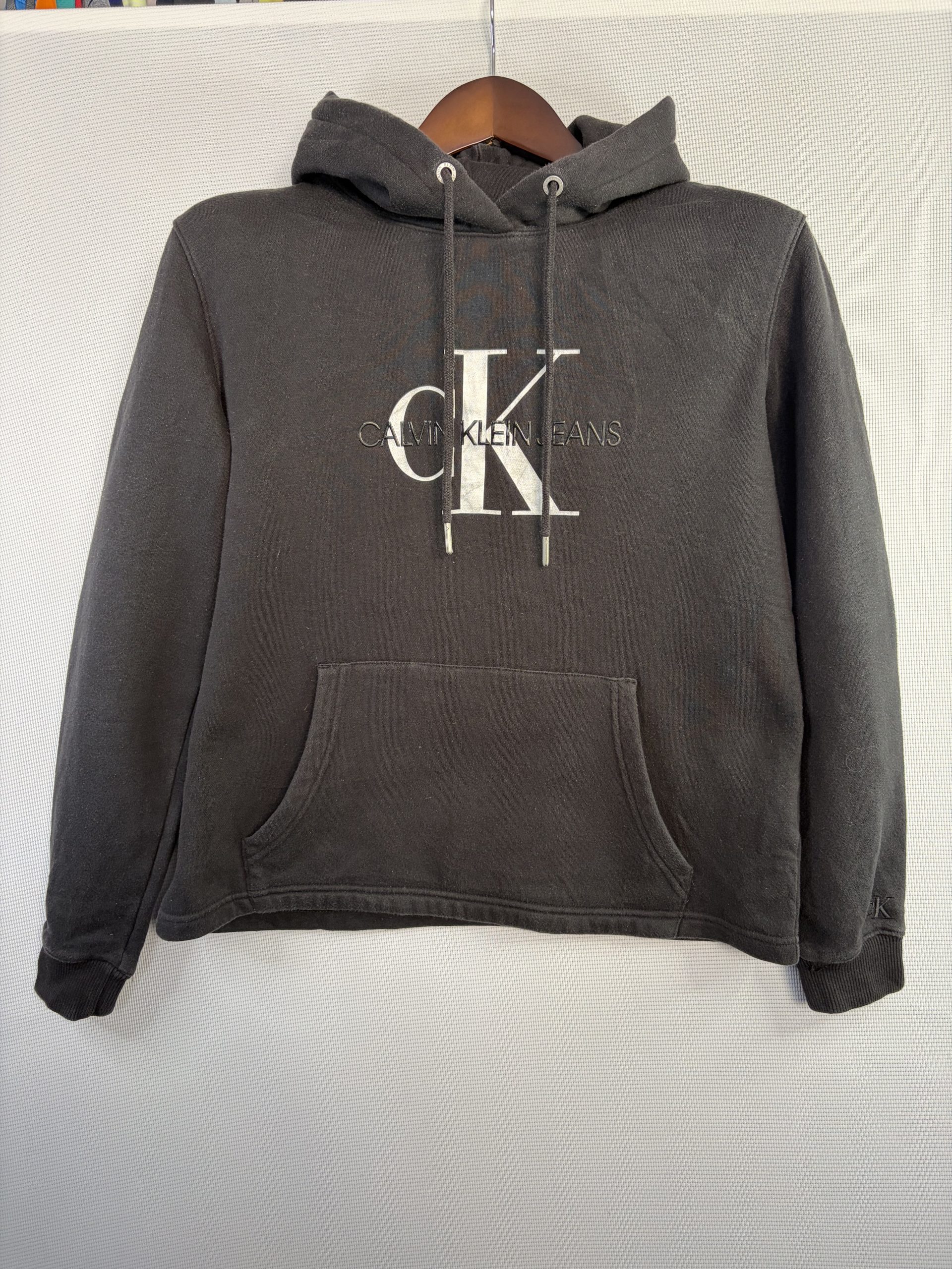 Calvin Klein Black Sweatshirt Hoodie Small Logo
