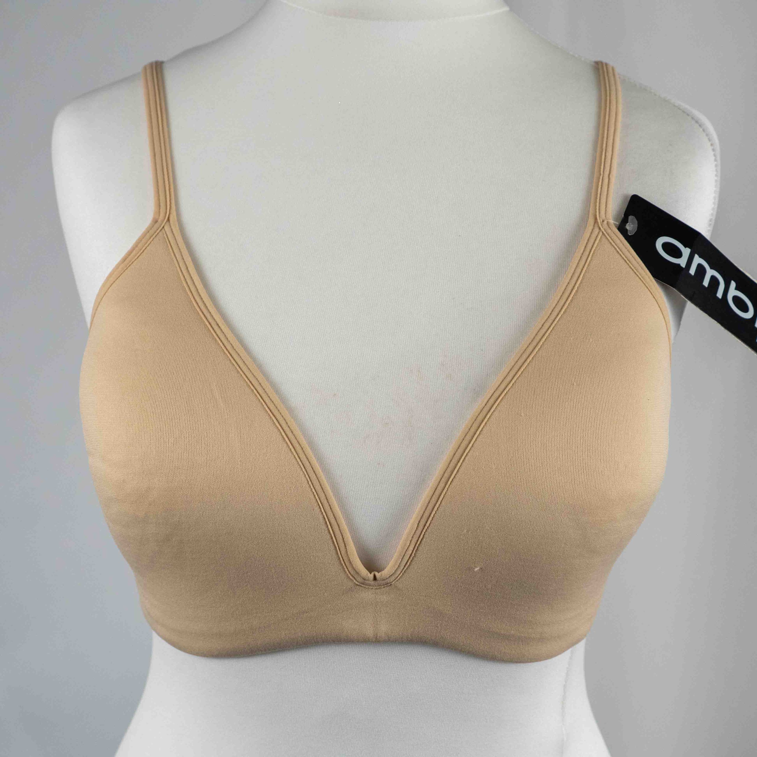 Ambra Body Soft Nude Bra Size 14B Padded Light Support NWT