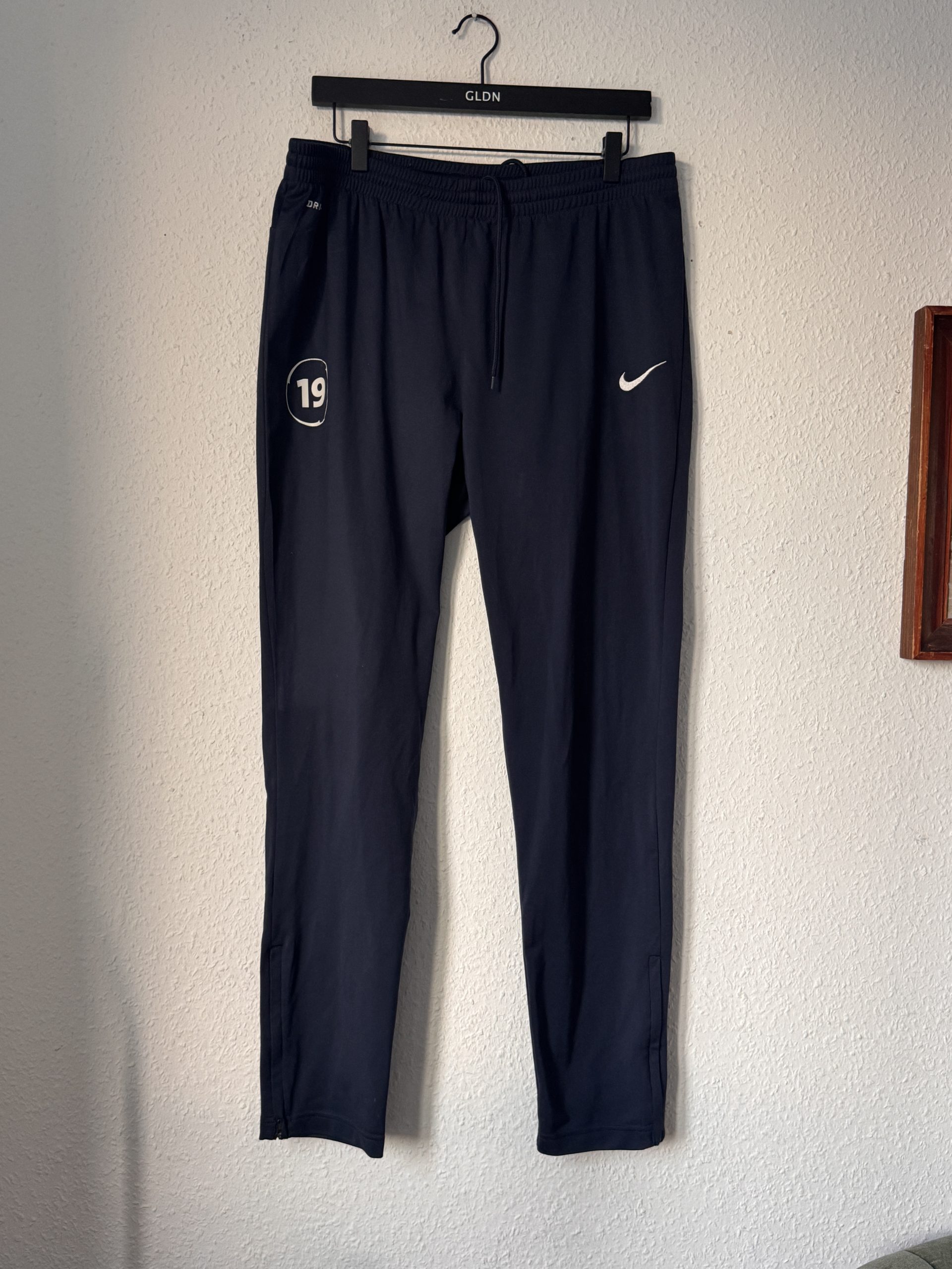 Nike Navy Men's Dri-FIT Sweatpants Large Logo 19 2958