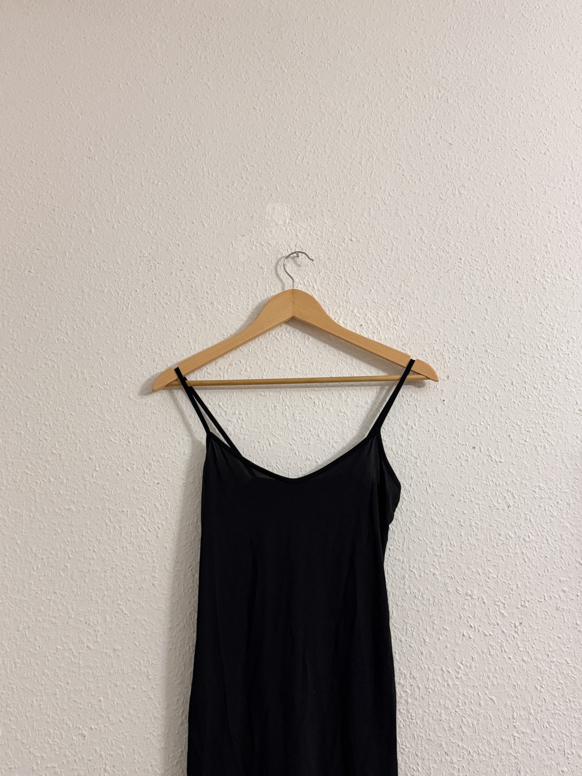 Unbranded Black Slip Dress One Size Slim Fit 2932 image 2