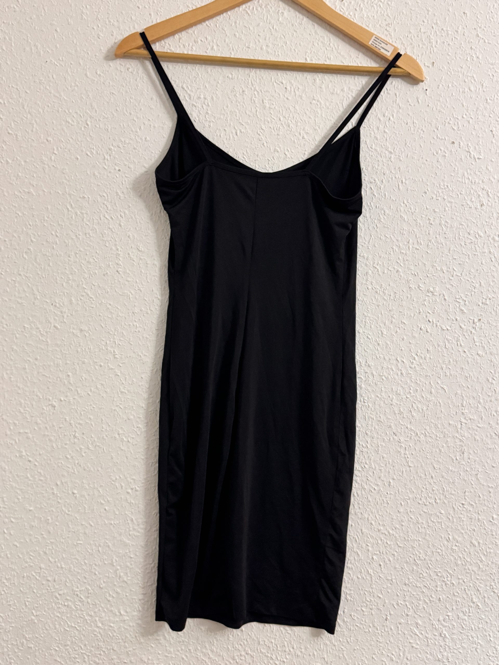 Unbranded Black Slip Dress One Size Slim Fit 2932 image 6