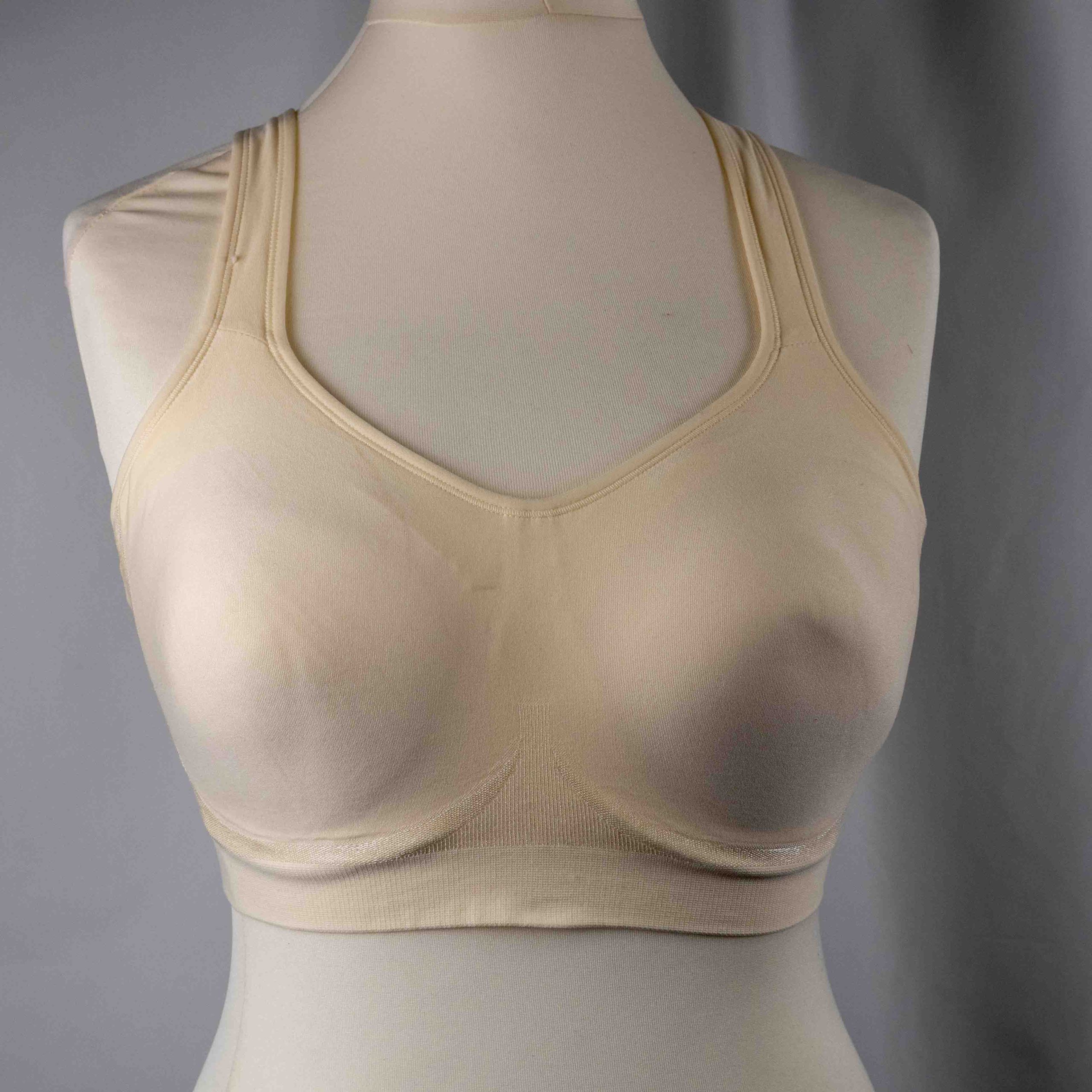 Truekind Cream Soft Wireless Bra XL NWT With Extender