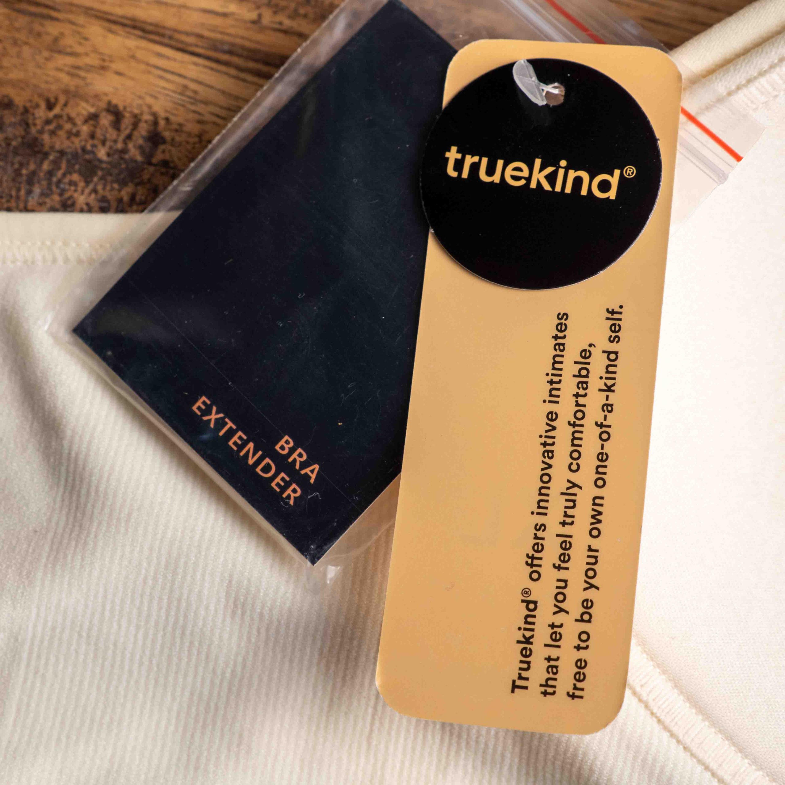 Truekind Cream Soft Wireless Bra XL NWT With Extender image 4