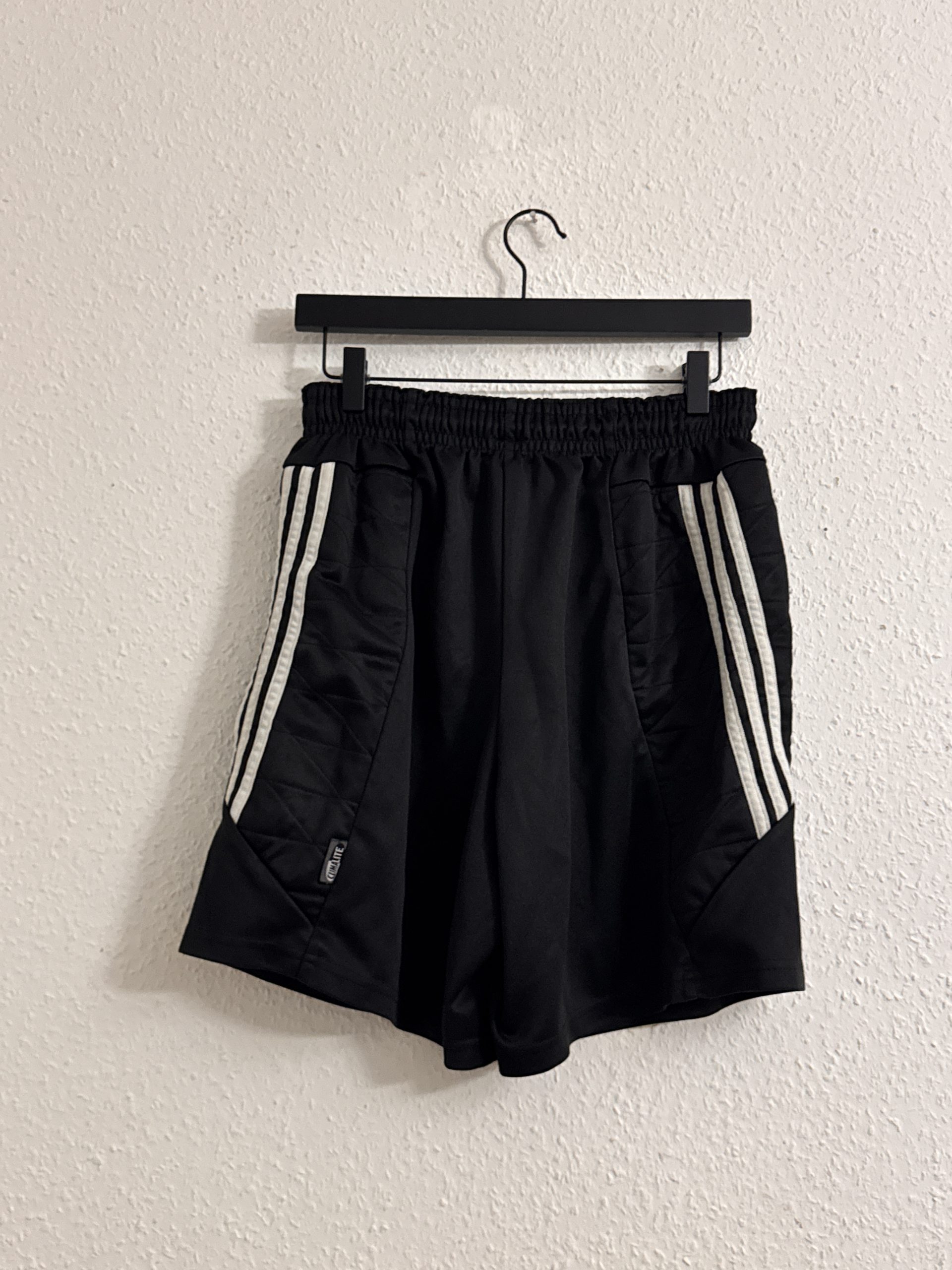 Adidas Black Quilted Padded Sports Shorts L with Three Stripes 2937 image 6