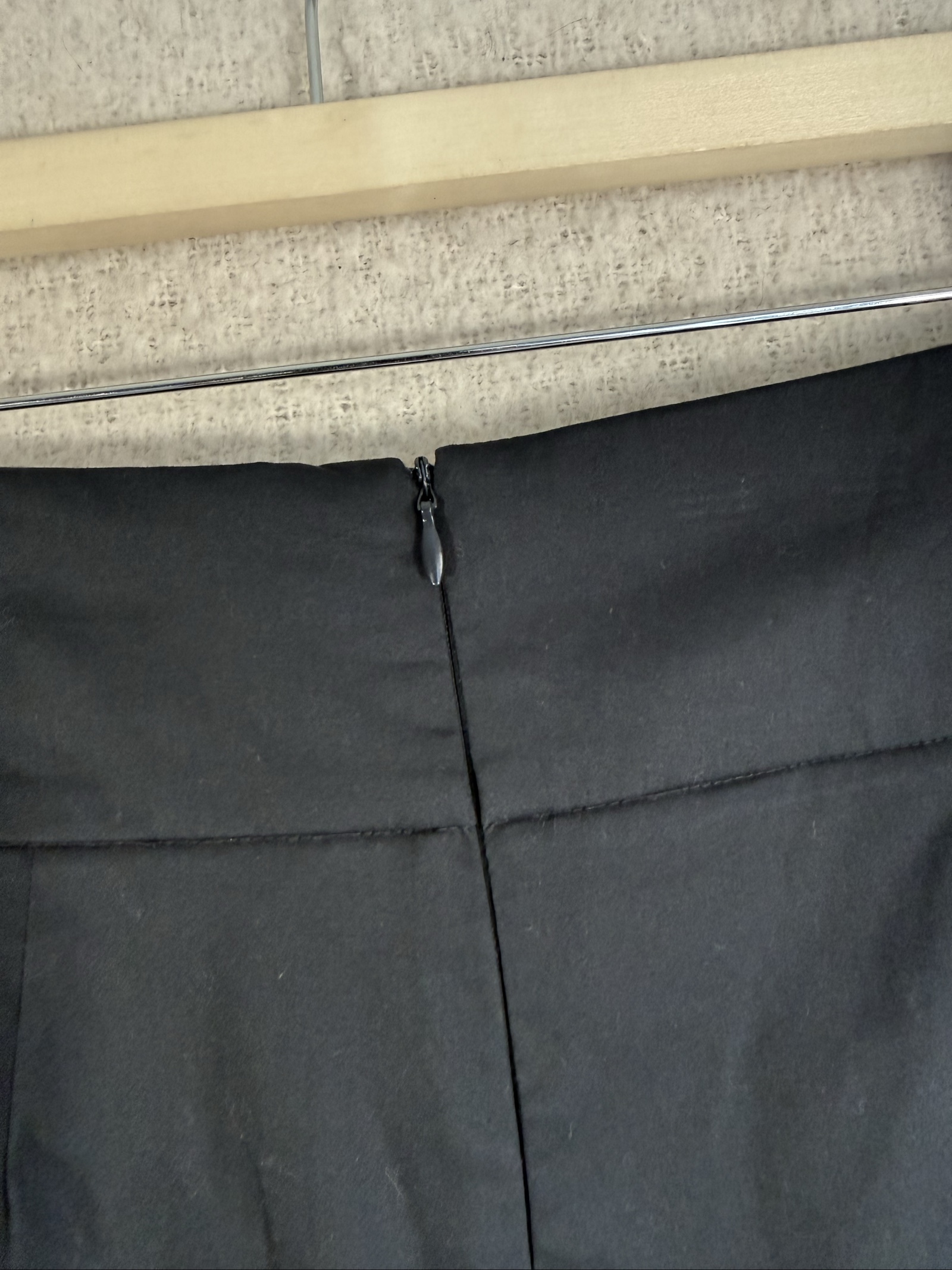BAF Black Cotton Pencil Skirt UK 16 Classic Workwear Office Chic image 5