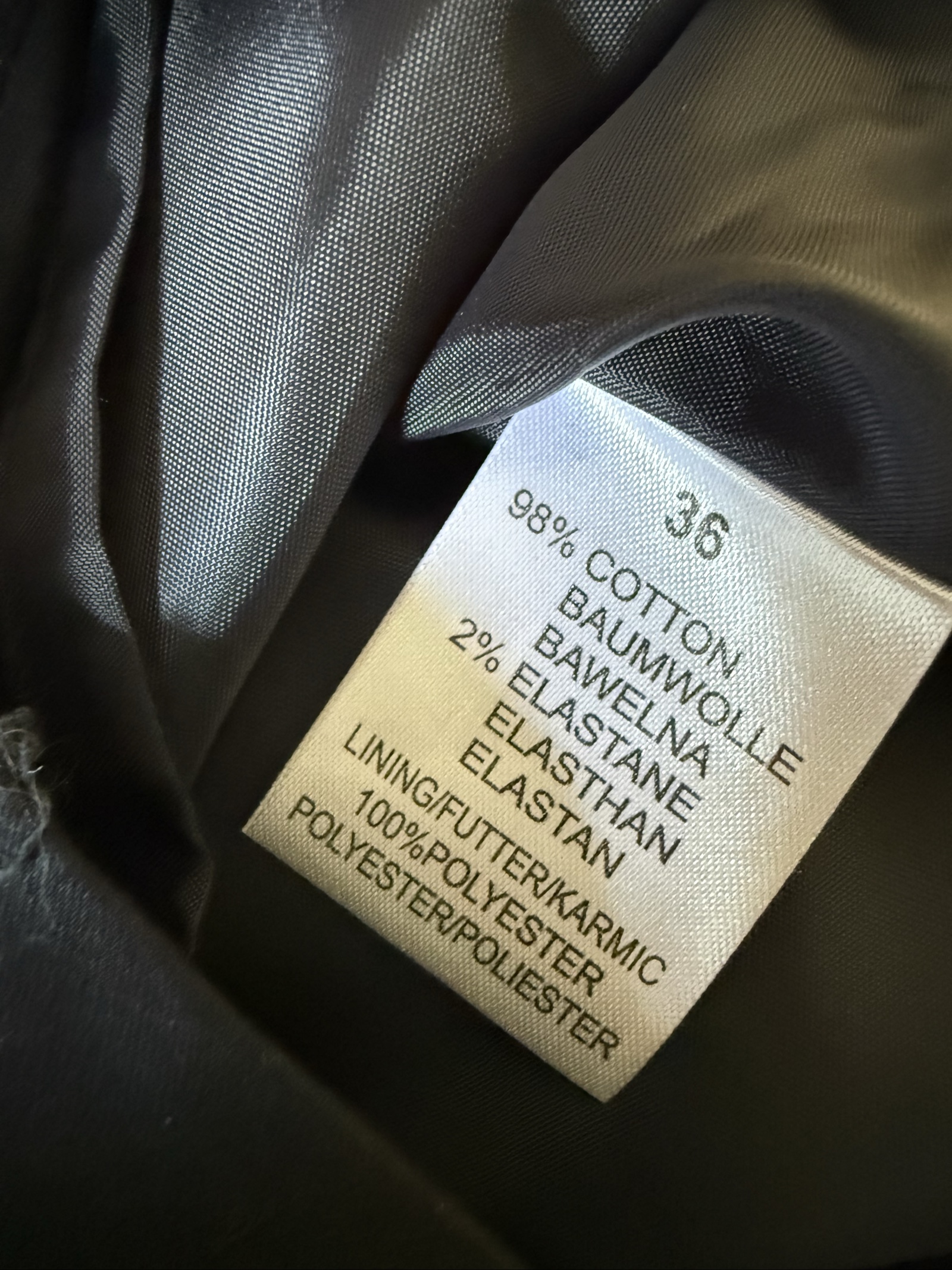BAF Black Cotton Pencil Skirt UK 16 Classic Workwear Office Chic image 6