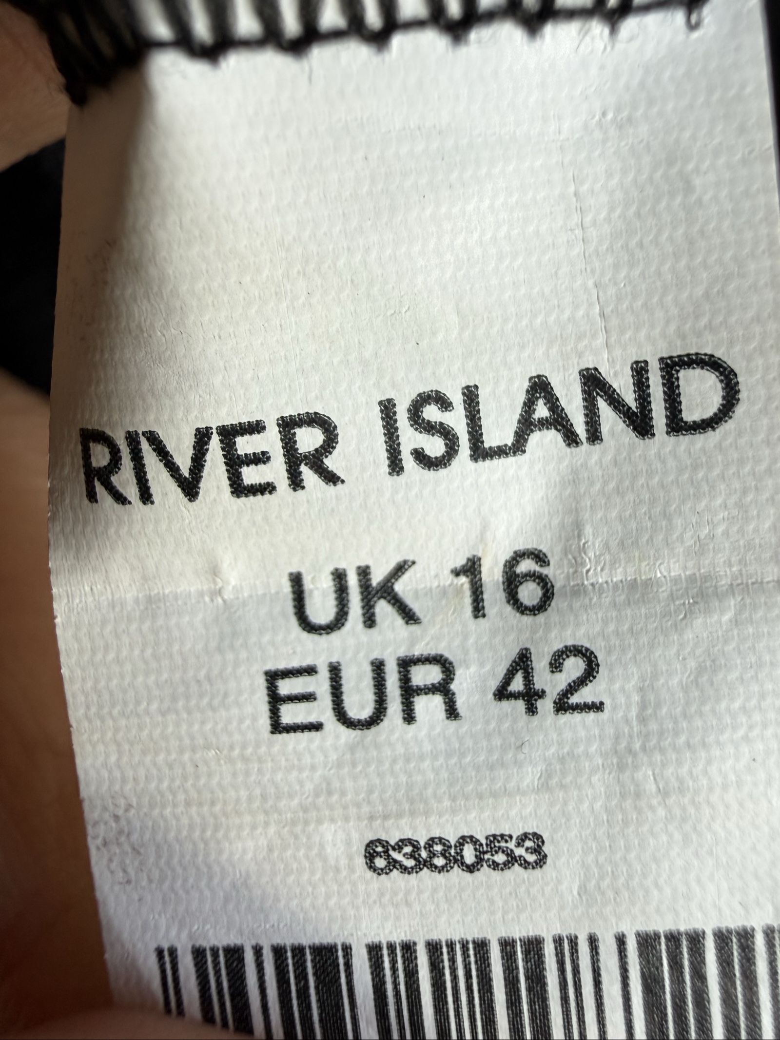 River Island Black Lace Sleeveless Dress UK 16 With Sheer Waist Detail image 7