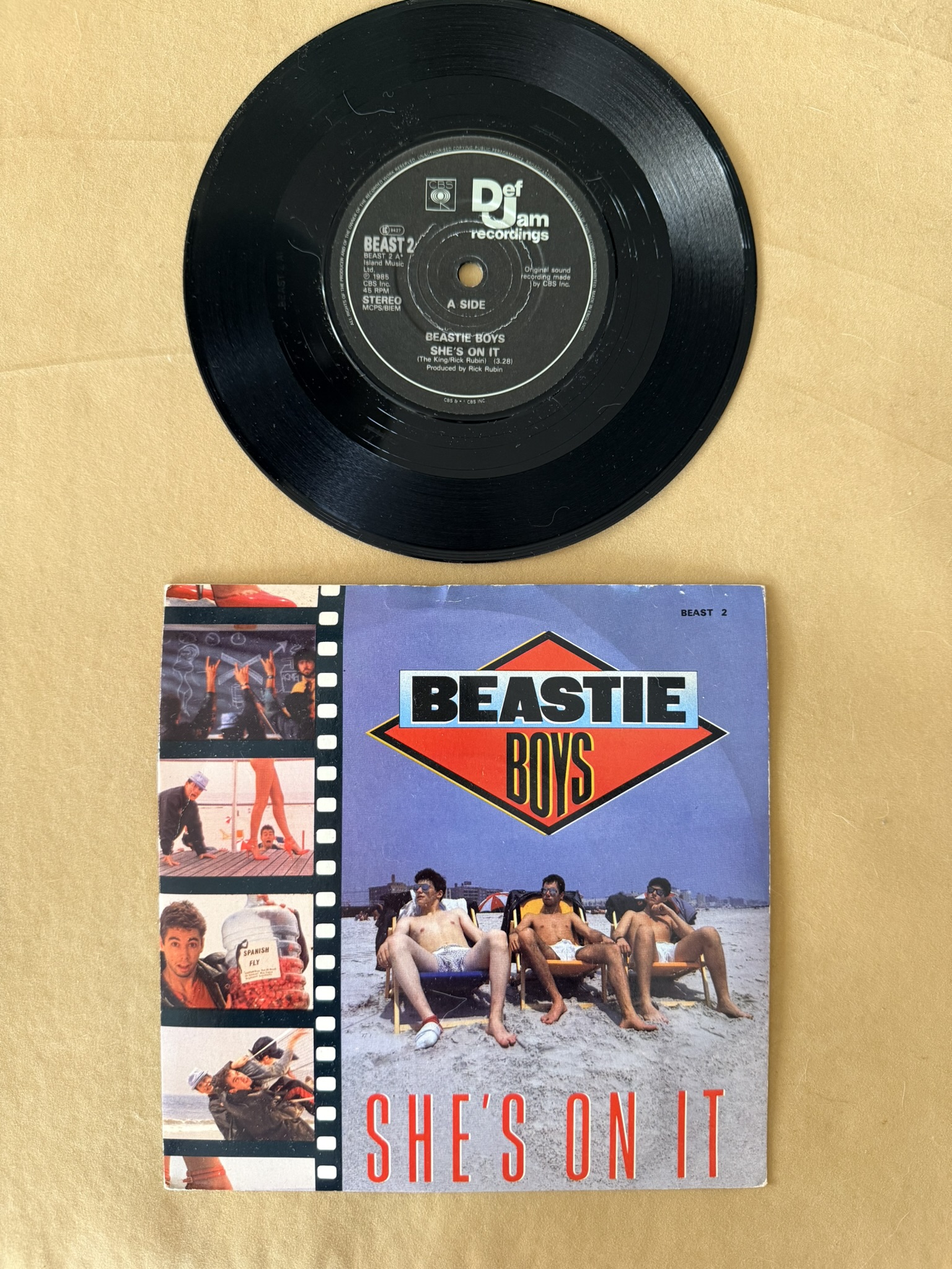 Beastie Boys She's On It 7-Inch Vinyl Single
