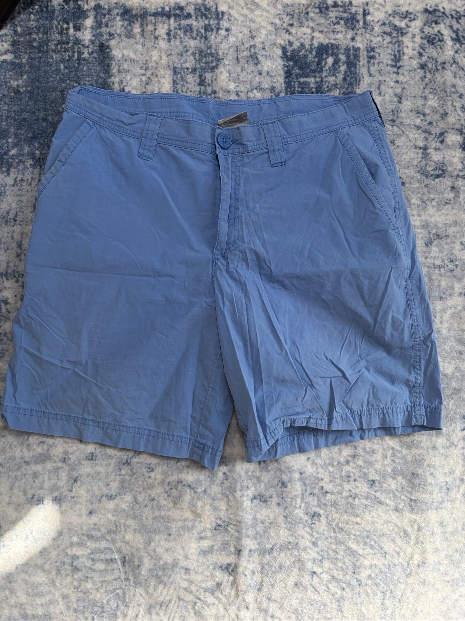 Columbia Blue Cotton Shorts 32 Waist image 3
