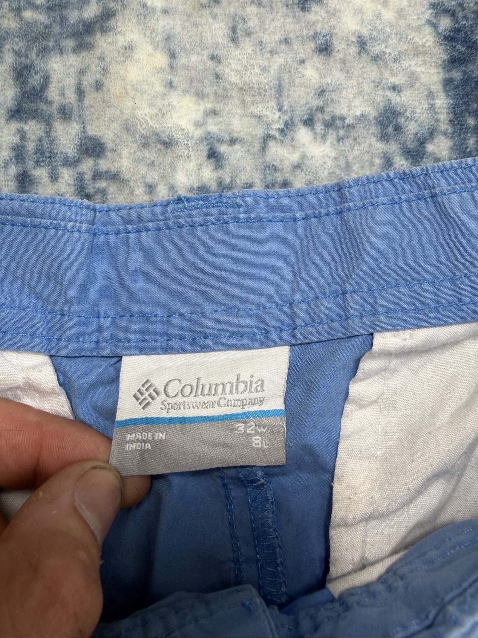 Columbia Blue Cotton Shorts 32 Waist image 5