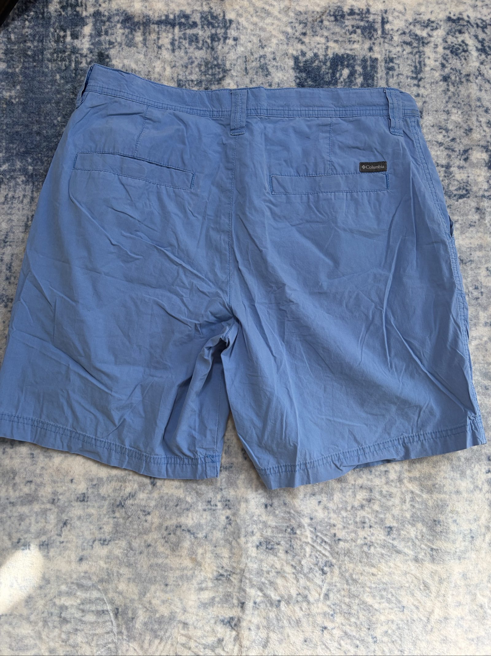Columbia Blue Cotton Shorts 32 Waist image 6