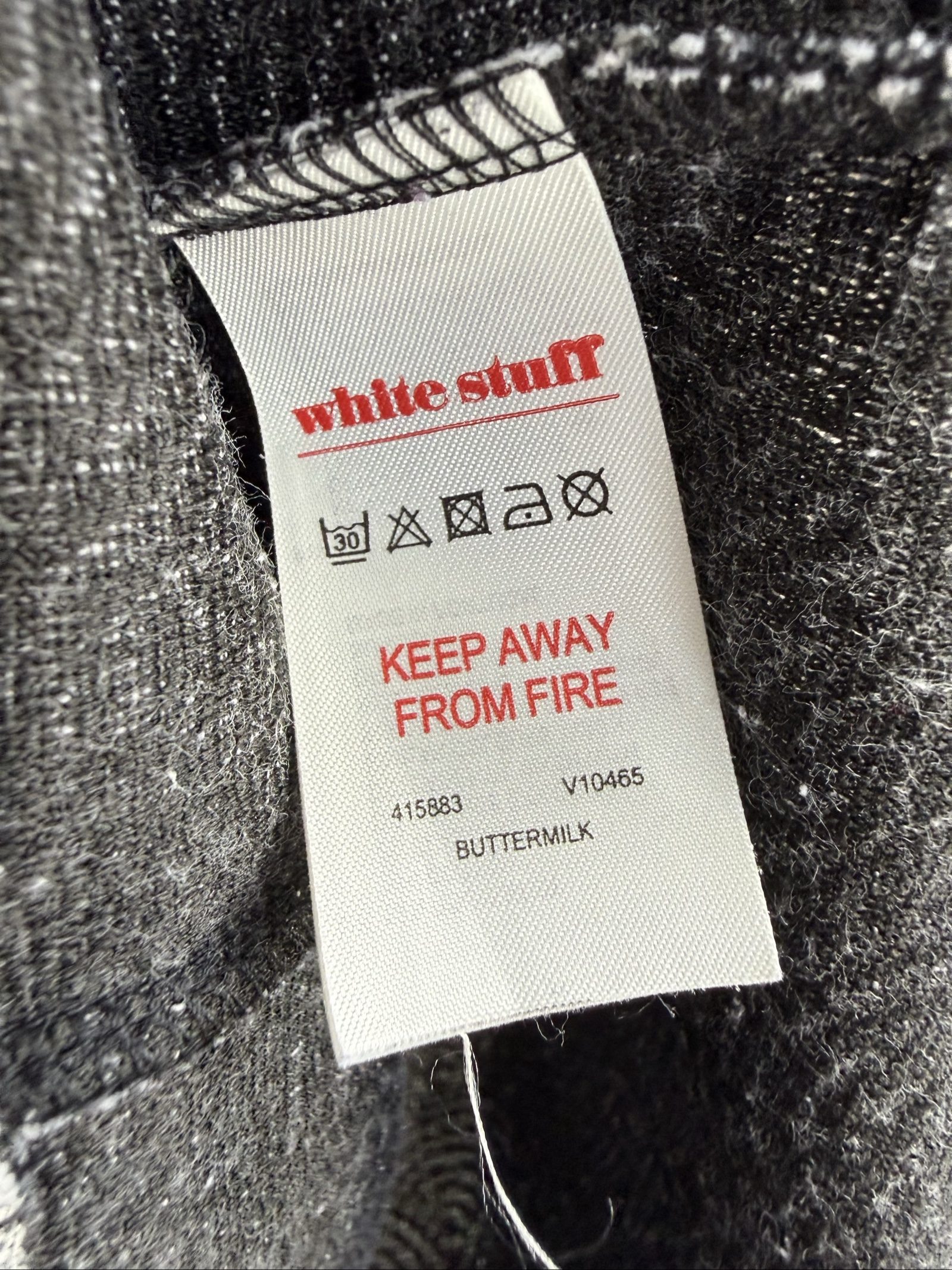 White Stuff Black & White Patterned Shift Dress UK 10 Classic Casual Style image 6