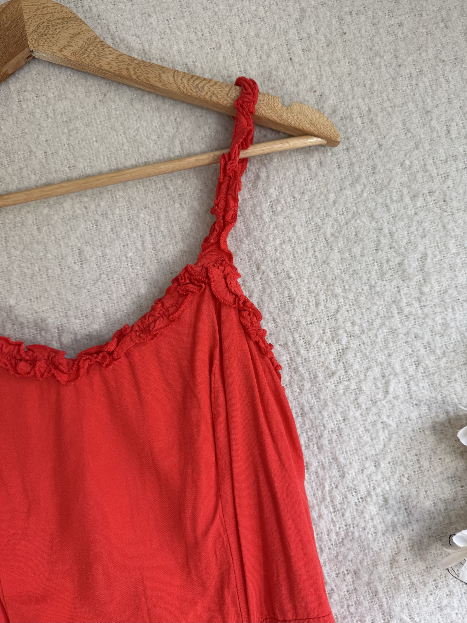New Look Red Sleeveless Summer Dress UK 8 Lightweight Viscose image 2