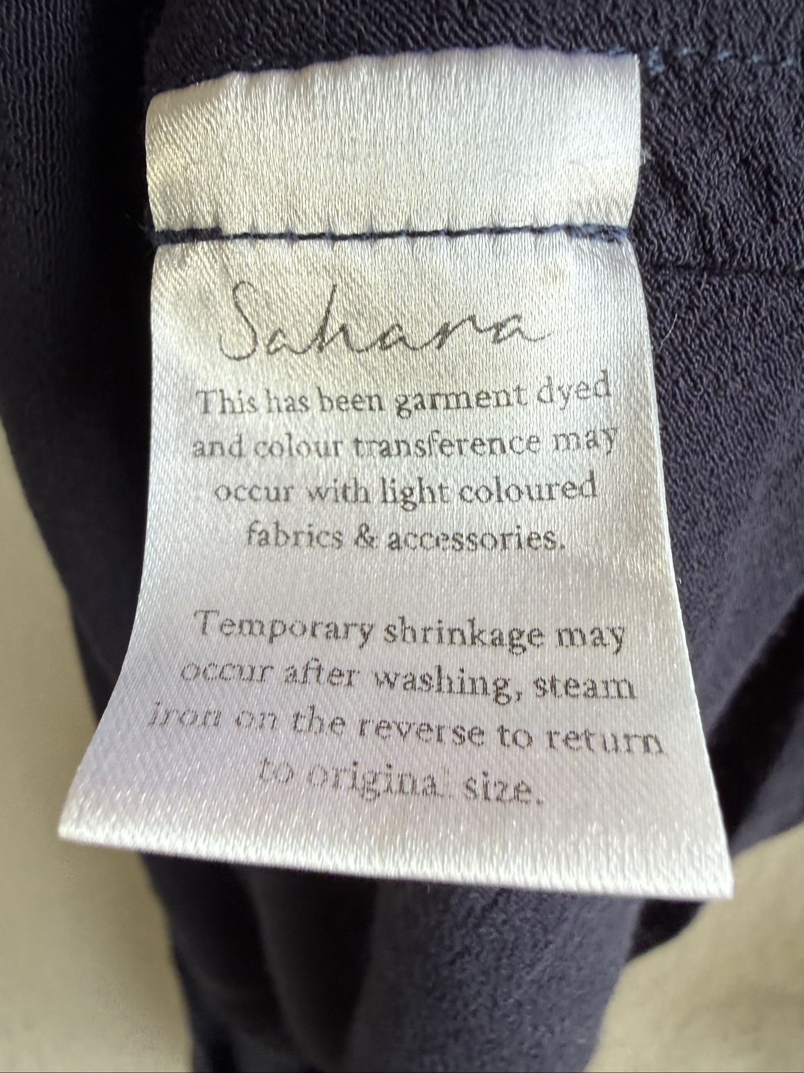 Sahara Navy Blue Maxi Dress V Neck Short Sleeve Size UK 10 Elegant Casual image 5
