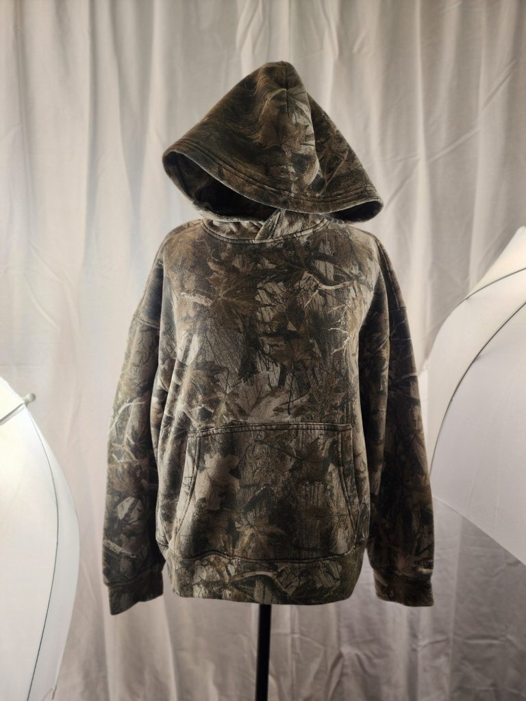 Hollister Brown Camouflage Hoodie Small Boxy Fit