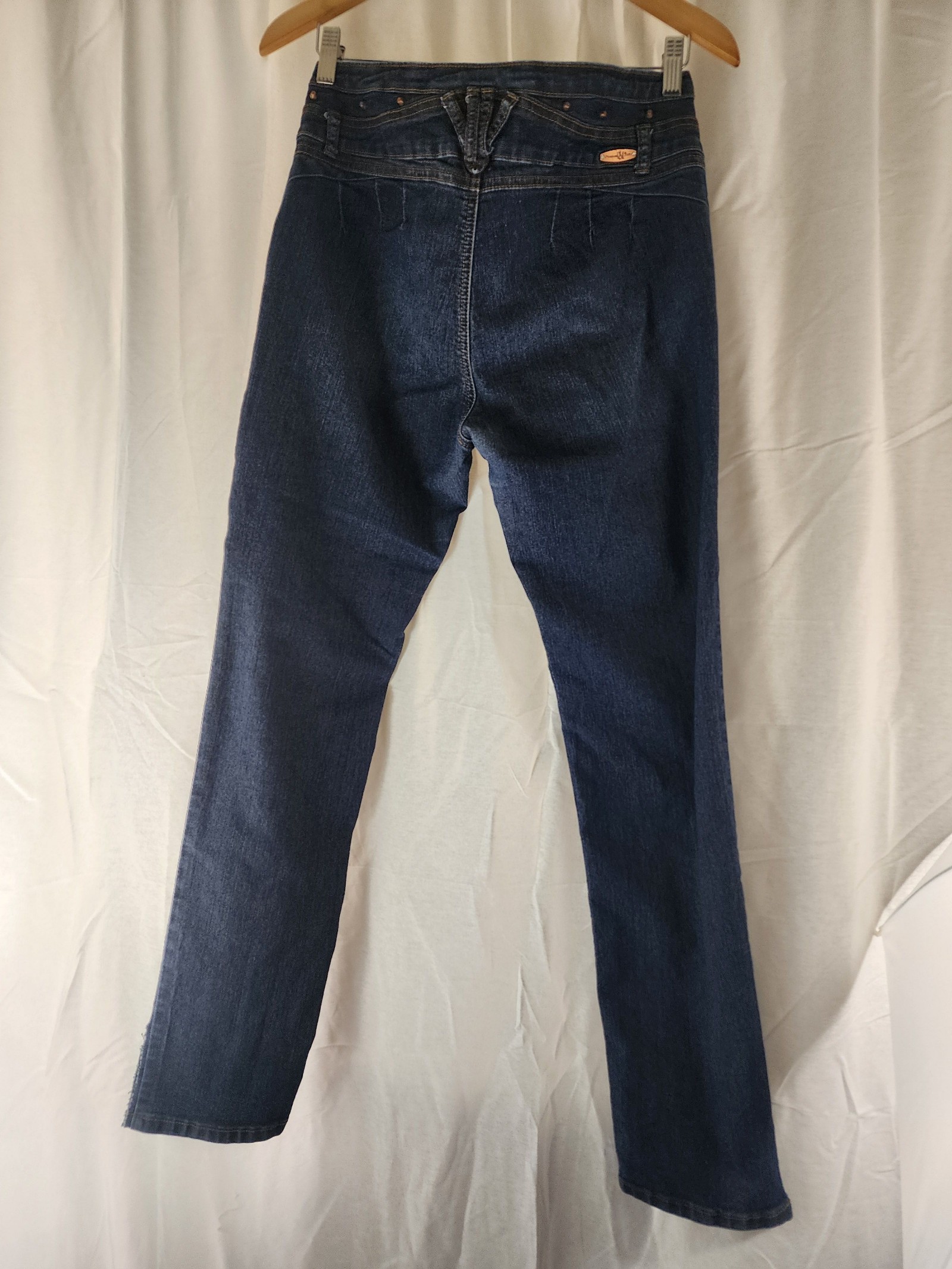 I&M Blue Denim Skinny Jeans Size 15 with Button Fly image 2