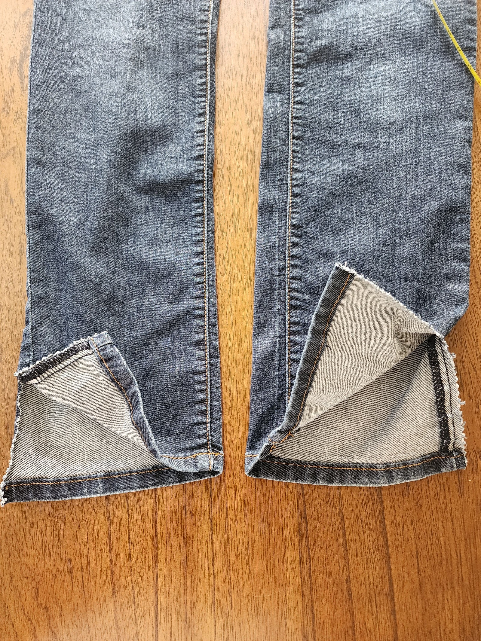 I&M Blue Denim Skinny Jeans Size 15 with Button Fly image 6