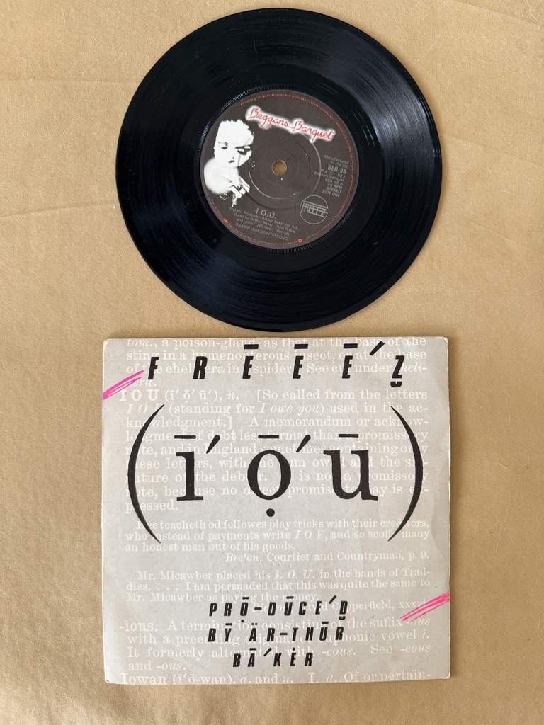 Freeez Black Vinyl 7 inch Single I.O.U. 1983