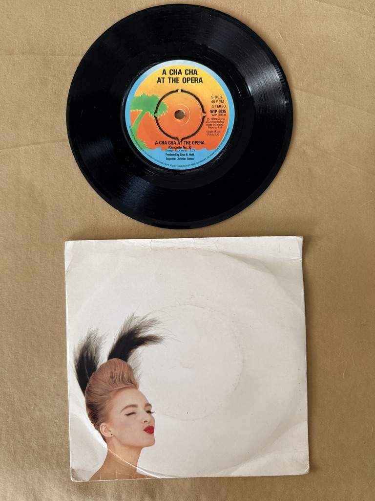 A Cha Cha at The Opera Vintage Vinyl Single 7" record