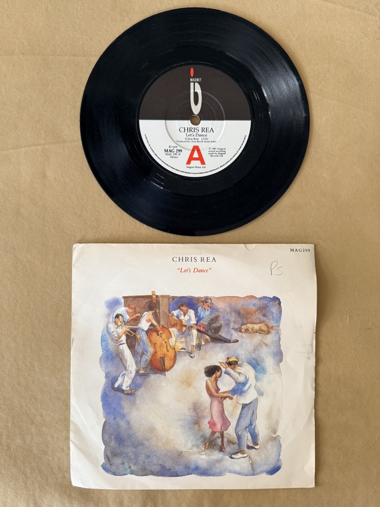 Chris Rea Let's Dance Vinyl 7 inch Single record 7"