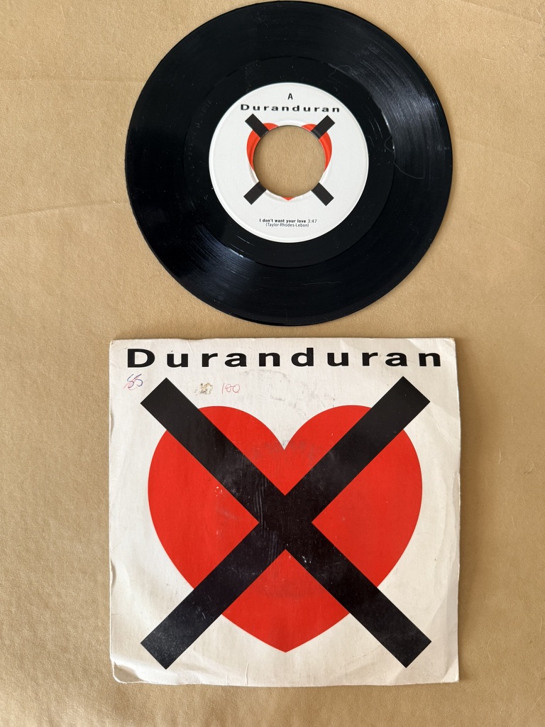Duran Duran Vinyl Record 7" Single Don't Want Your Love