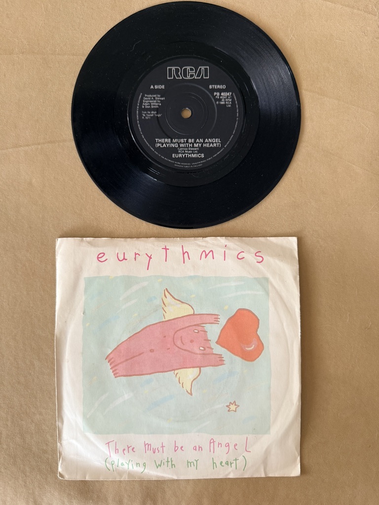Eurythmics Vinyl Single There Must Be An Angel 7" record