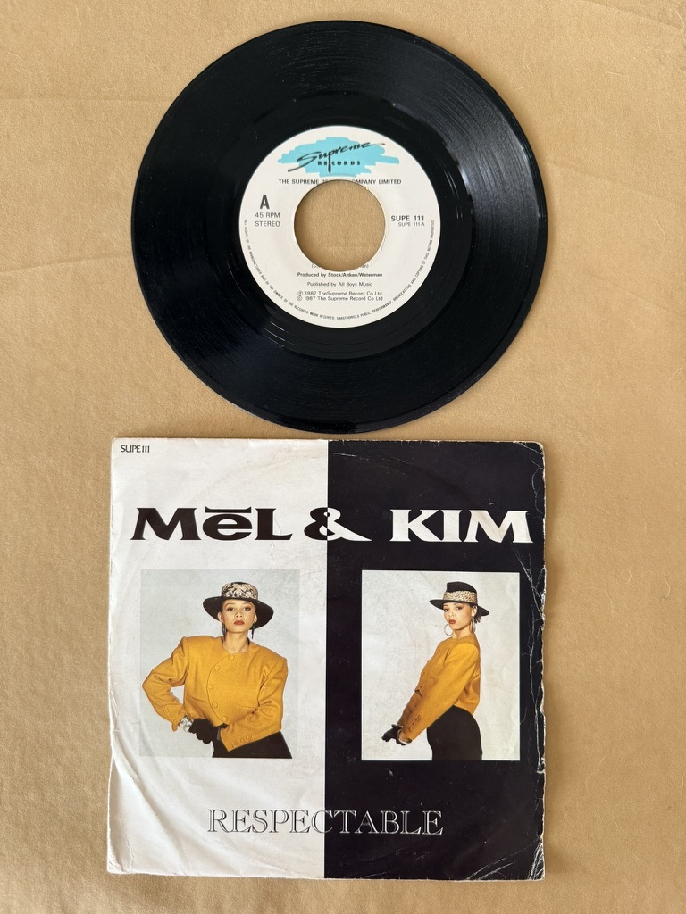 Mel & Kim 7" Vinyl Single Respectable 1987